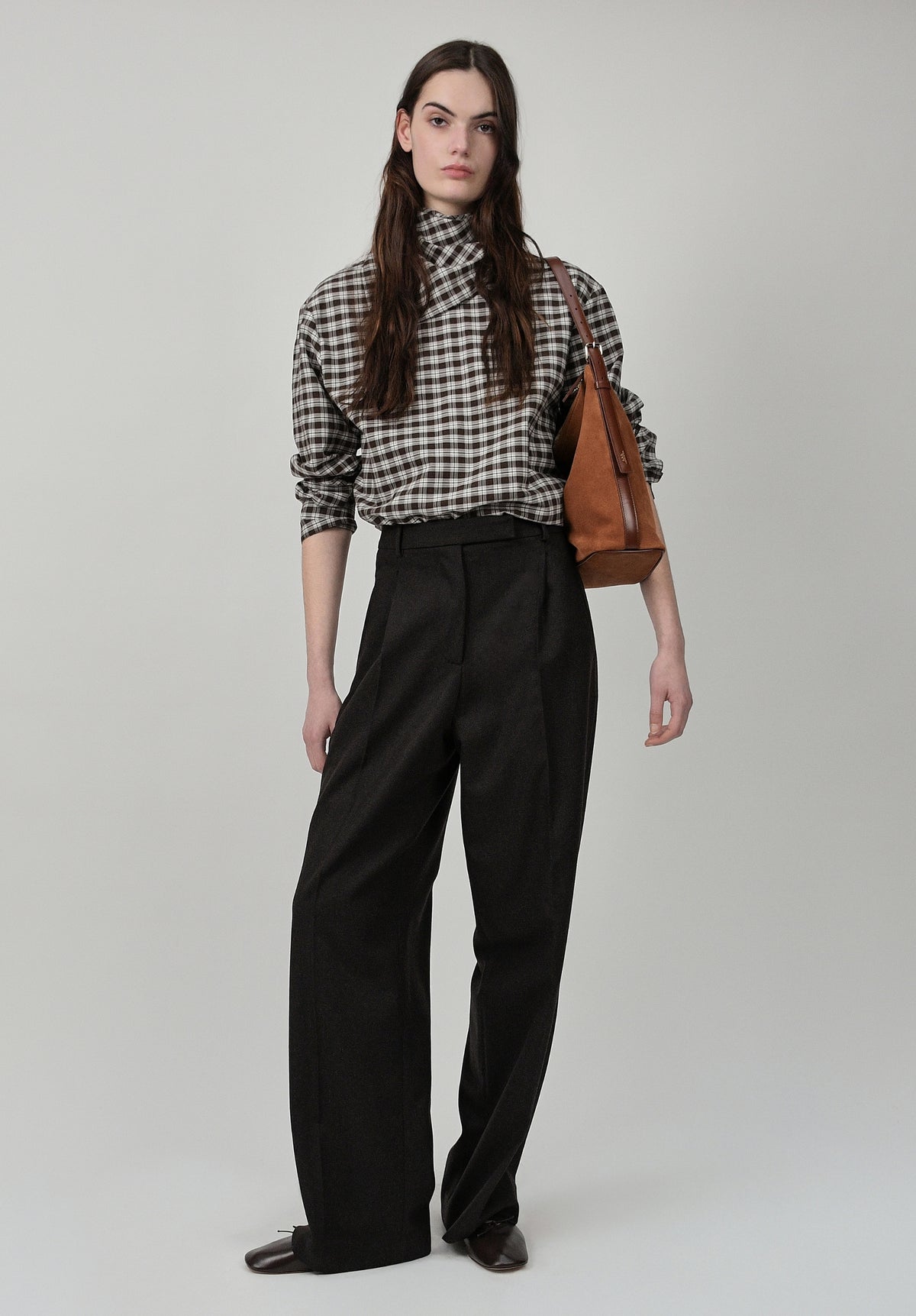 Tie-neck blouse