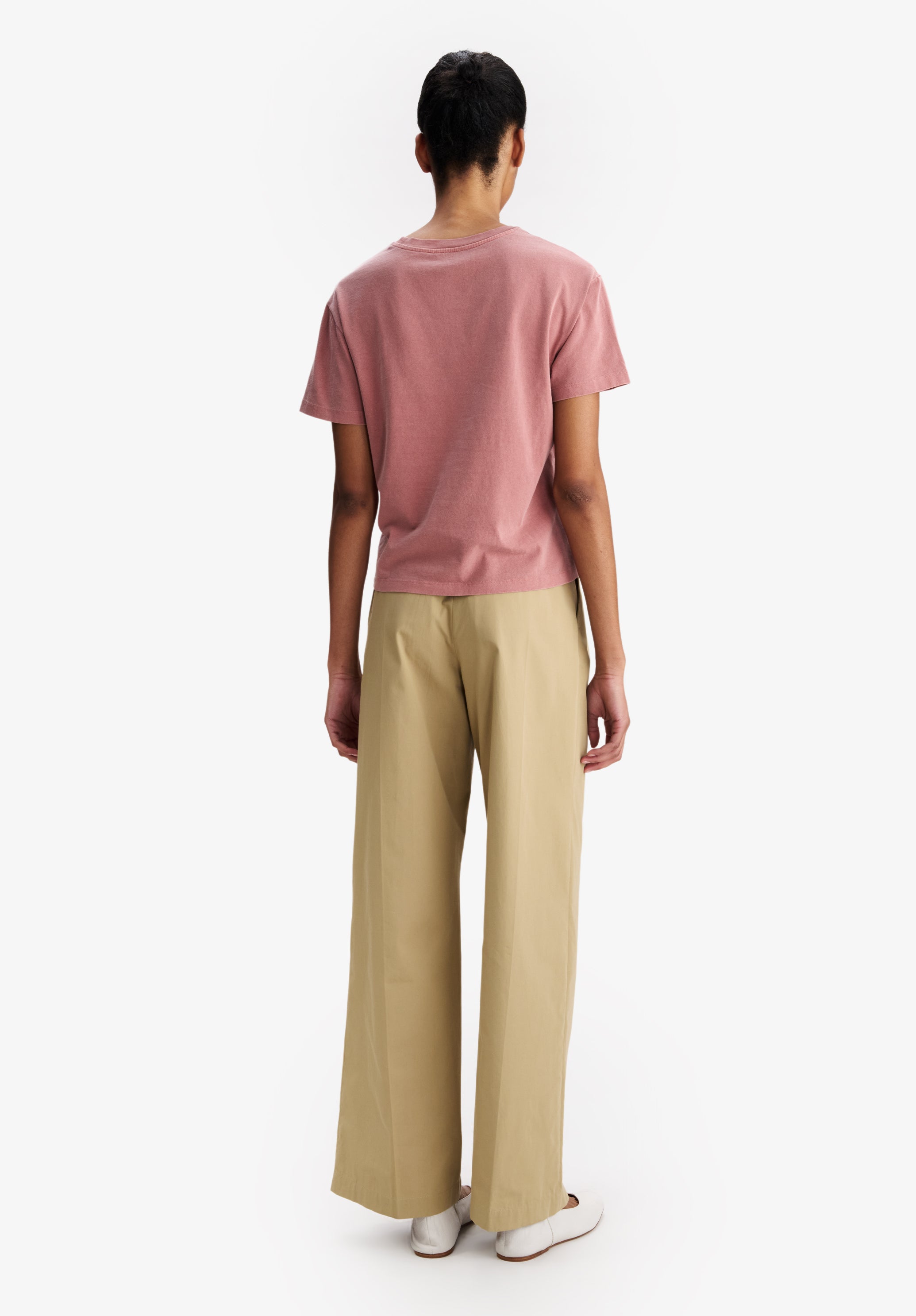 Raspberry pink t-shirt with A.P.C. Rue Madame logo - 2