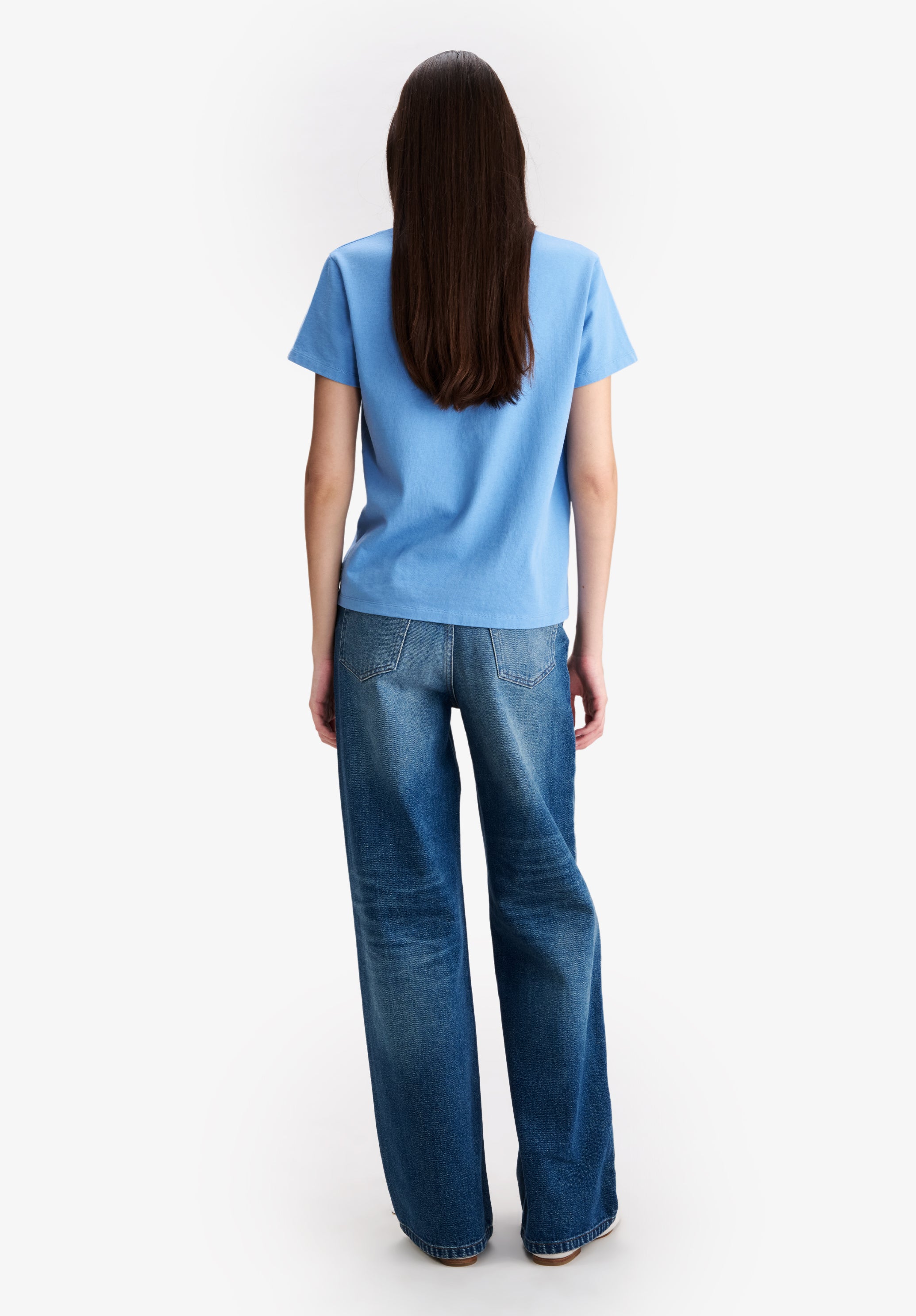 Light blue t-shirt with vintage-effect A.P.C. logo - 2