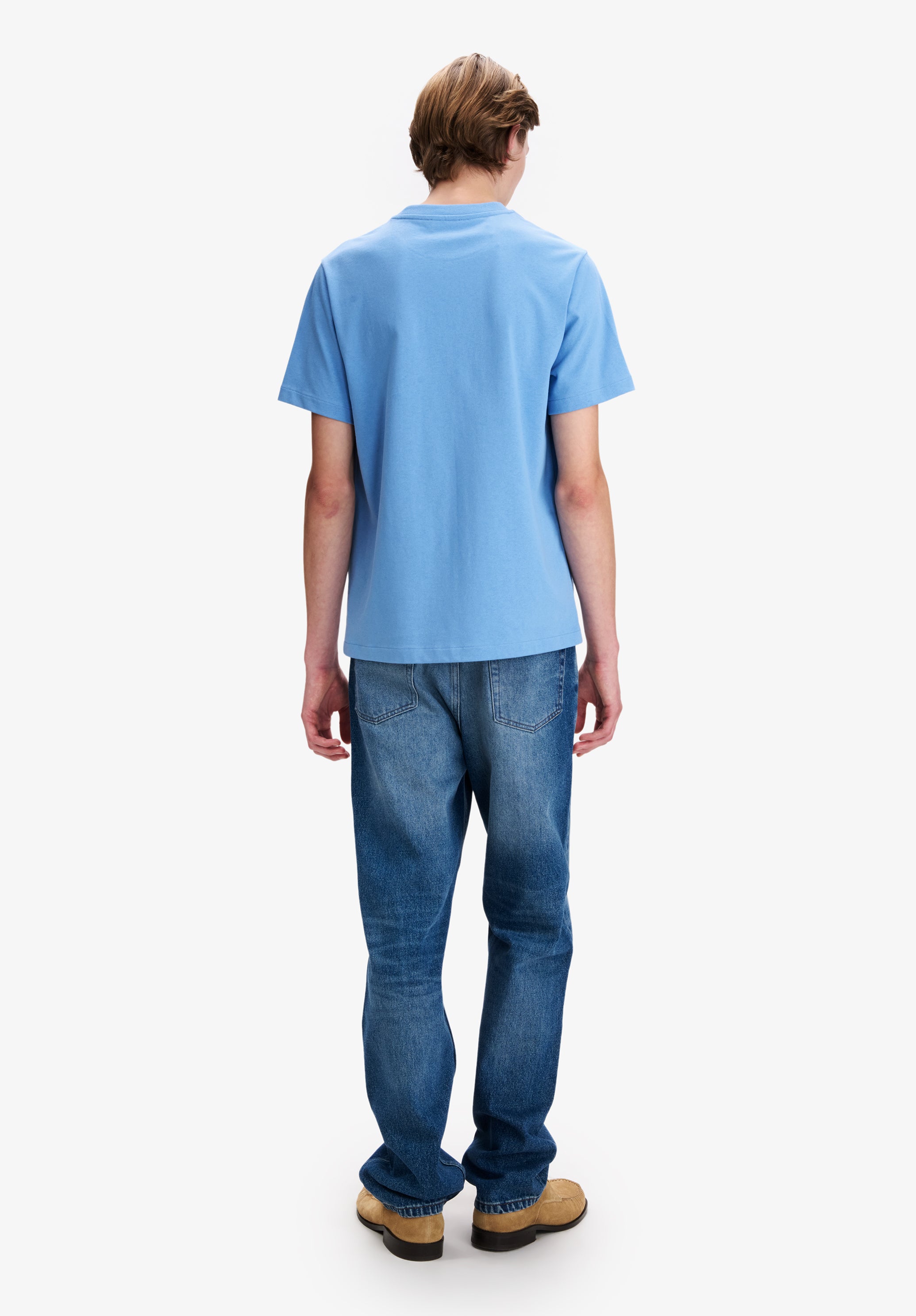 Light blue t-shirt with A.P.C. Rue Madame logo - 2