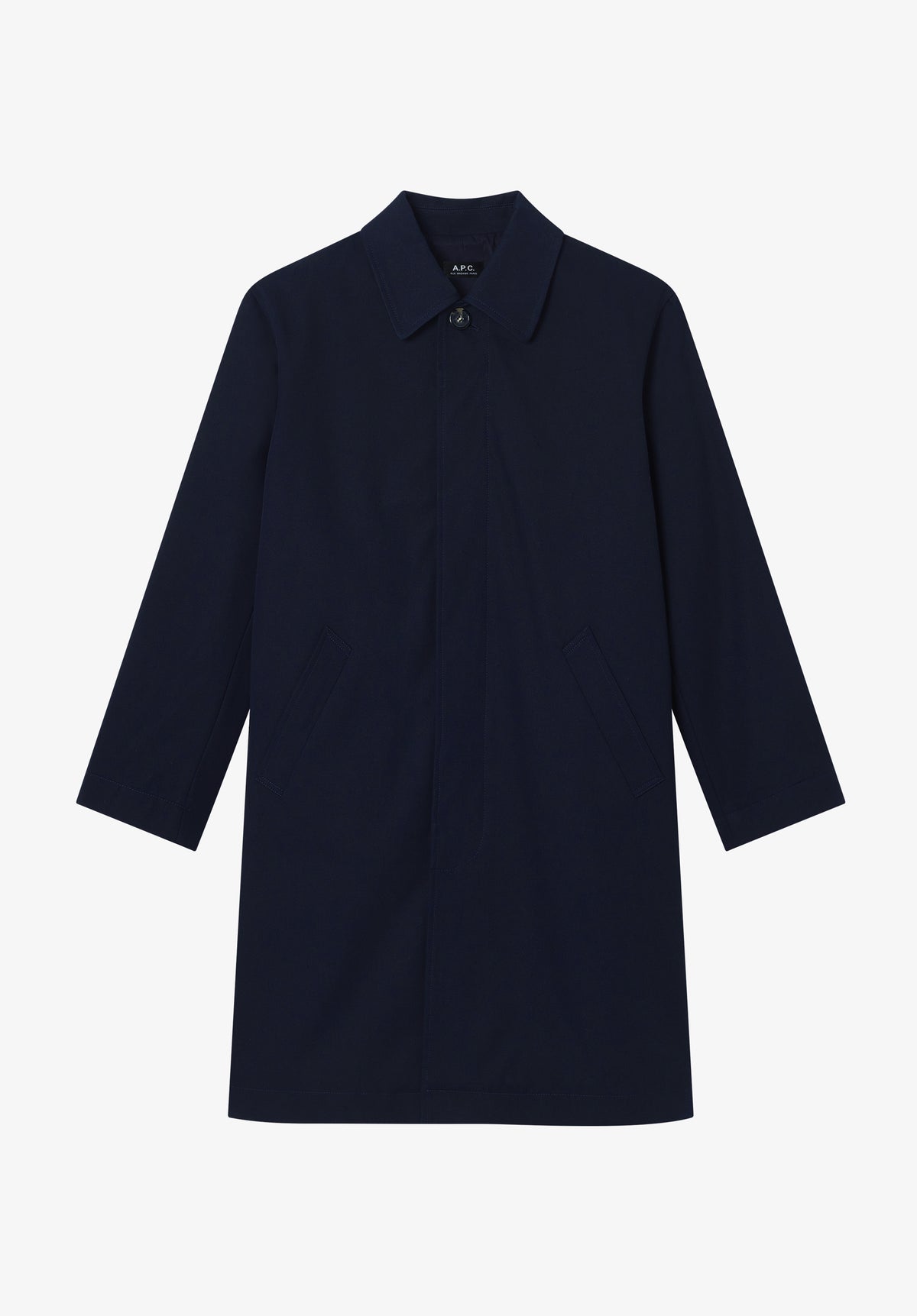 Cotton gabardine mac