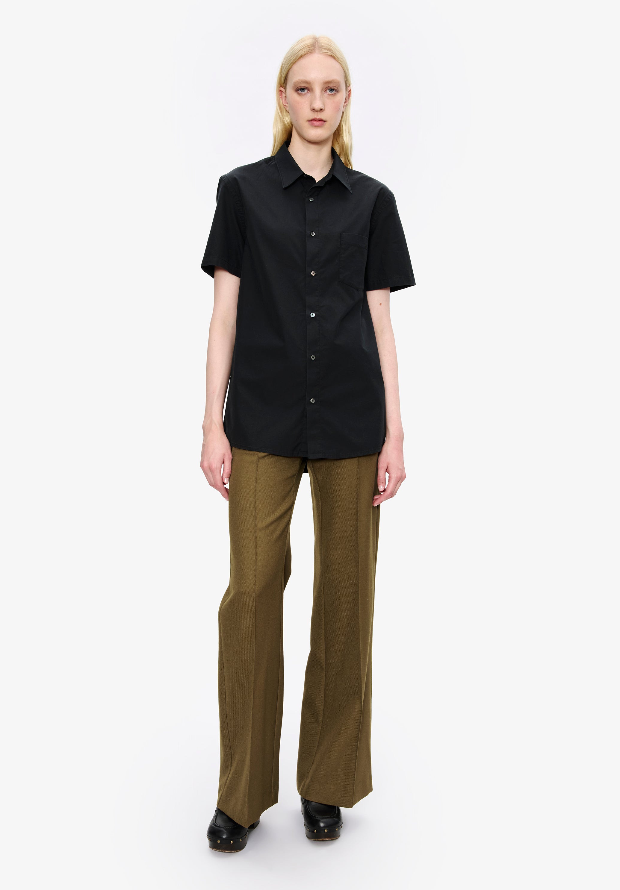 Poplin short-sleeve shirt - 5