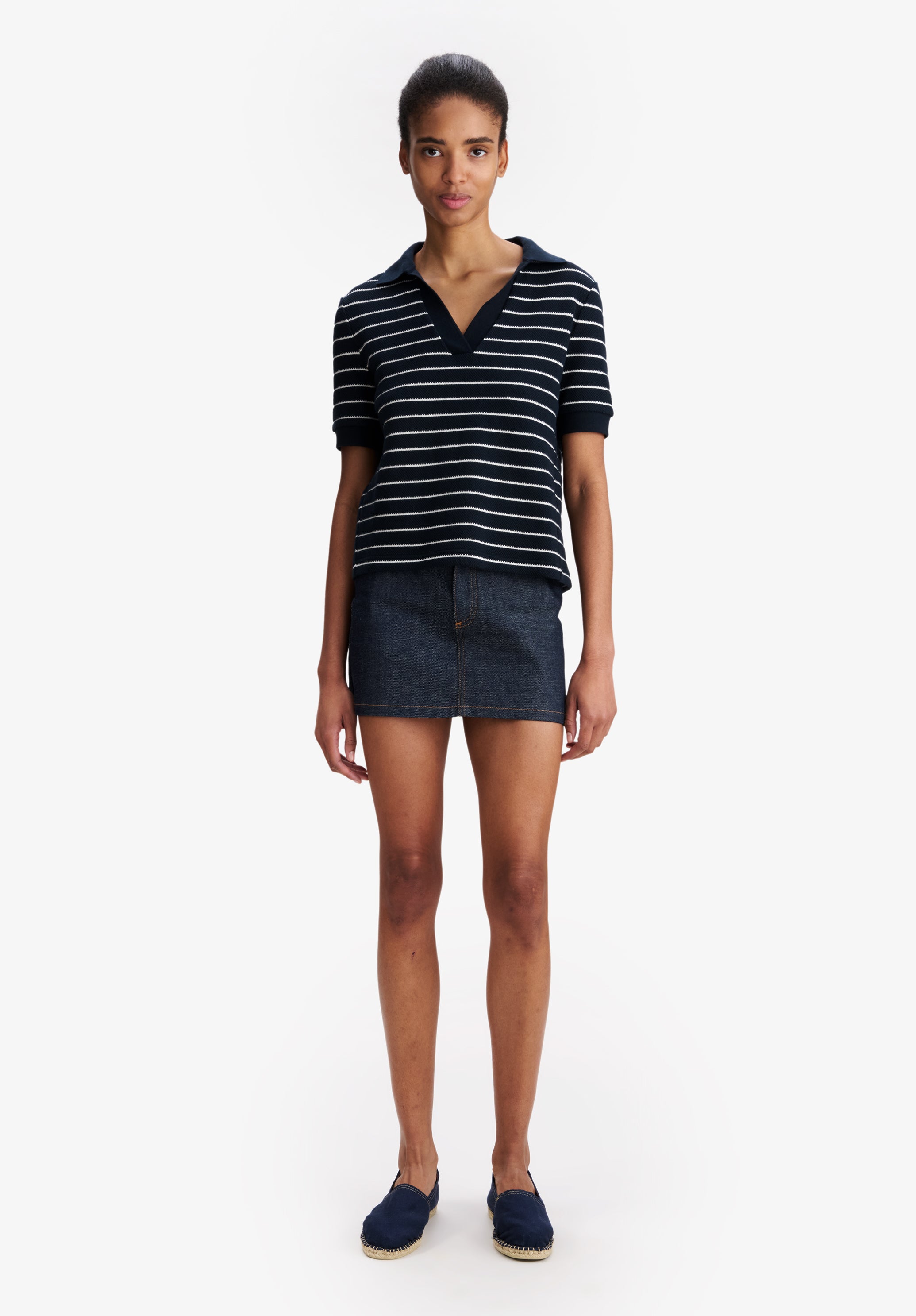 Livia Cropped Polo Shirt - 1