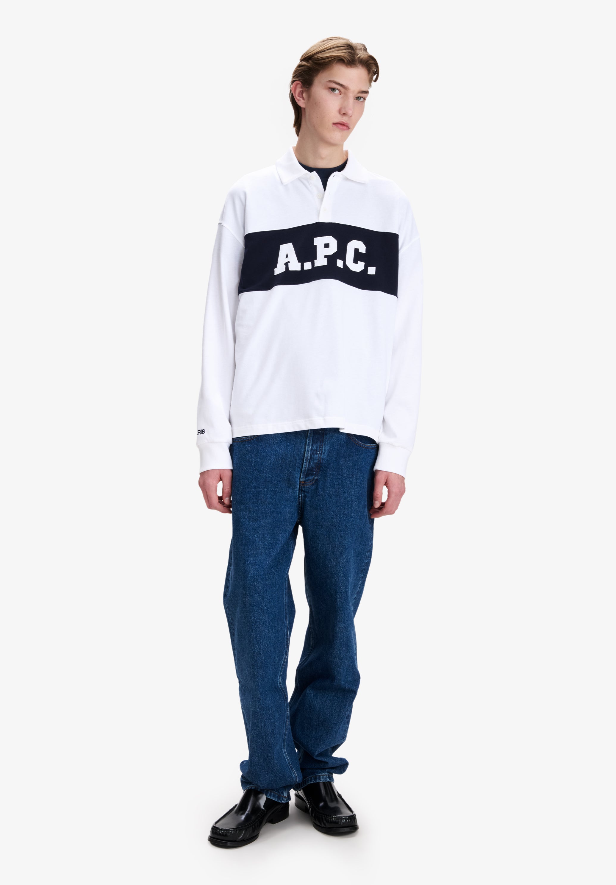 White A.P.C. rugby polo - 1