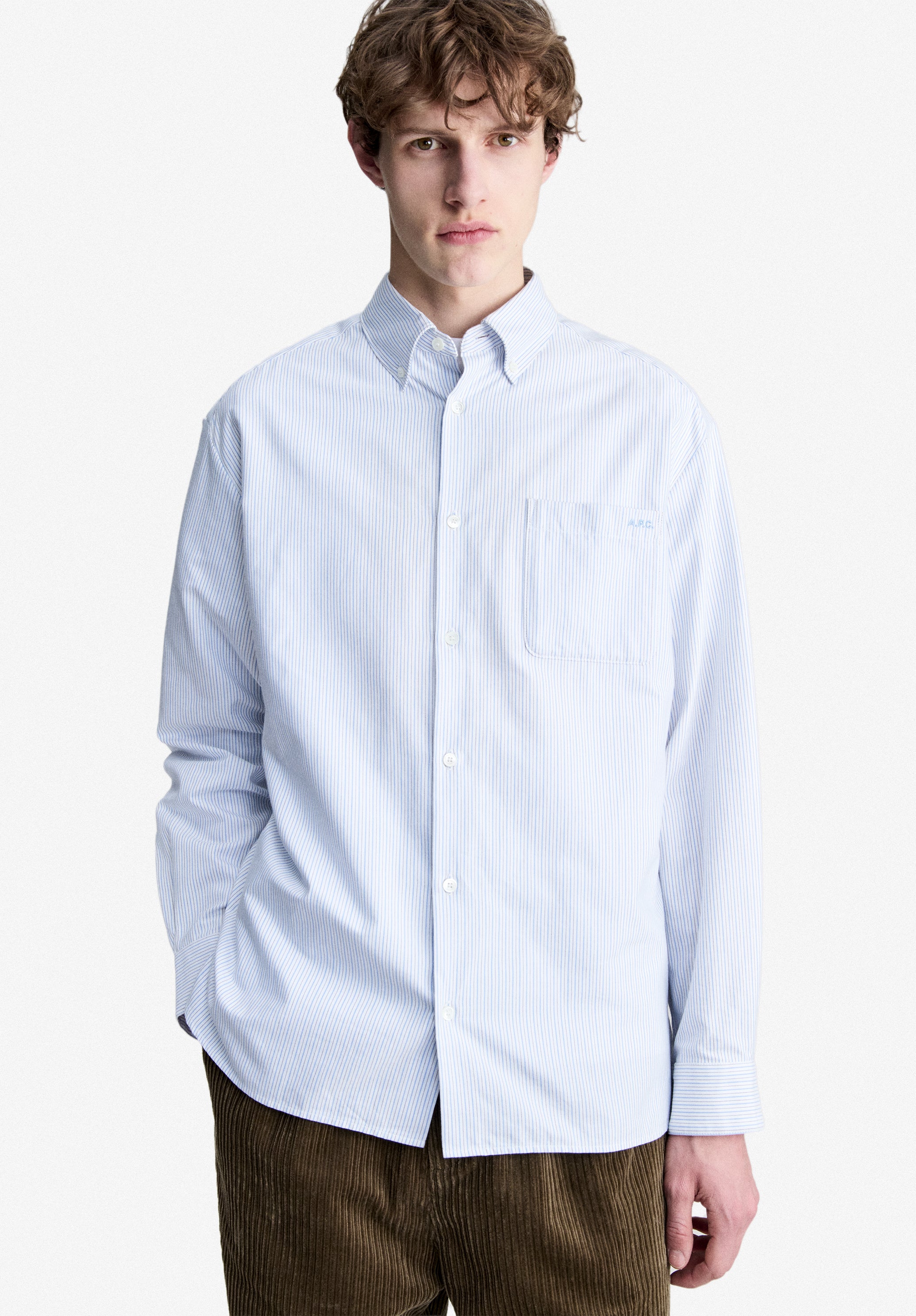 Blue oxford shirt - 3