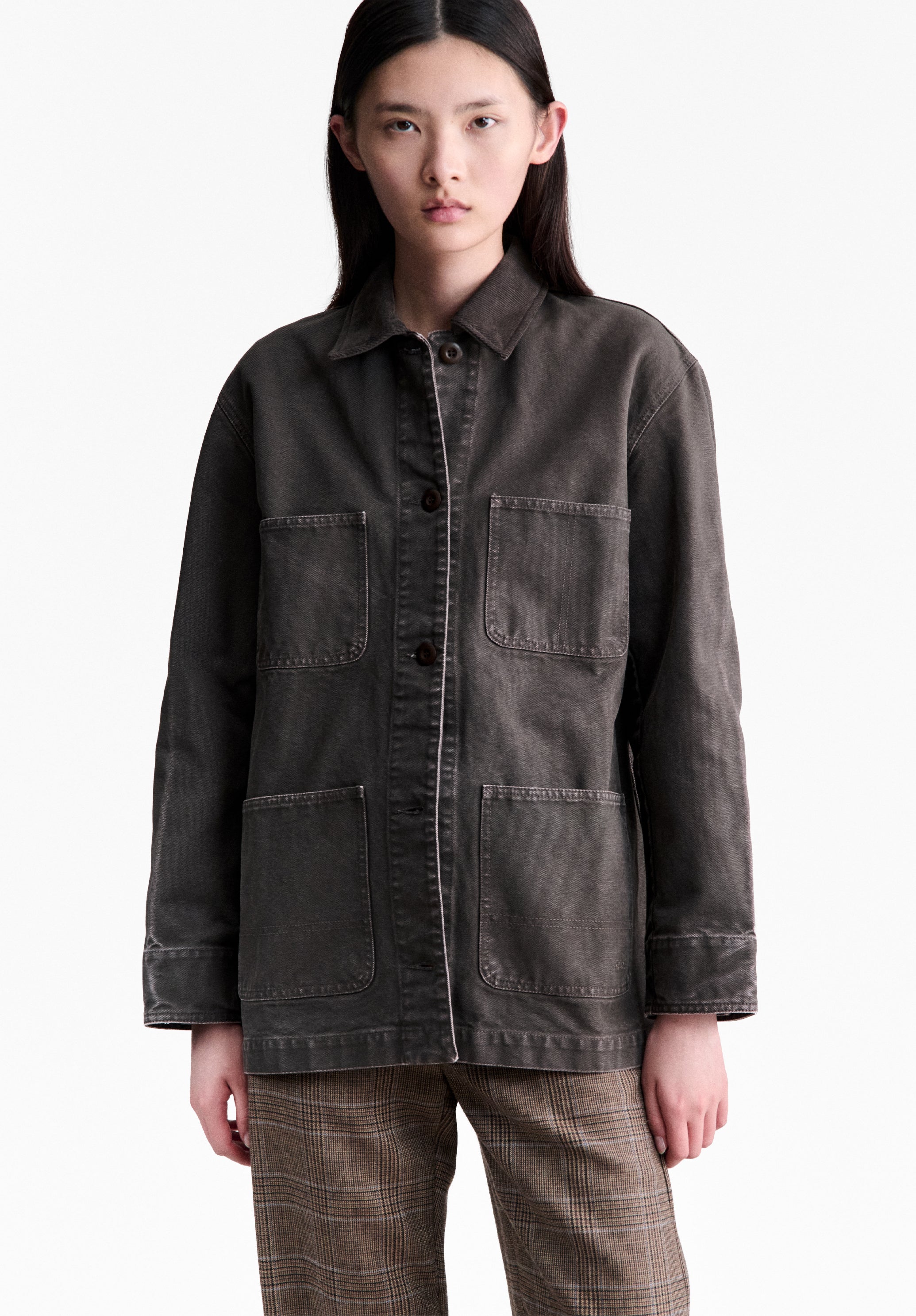 Brown canvas workwear jacket