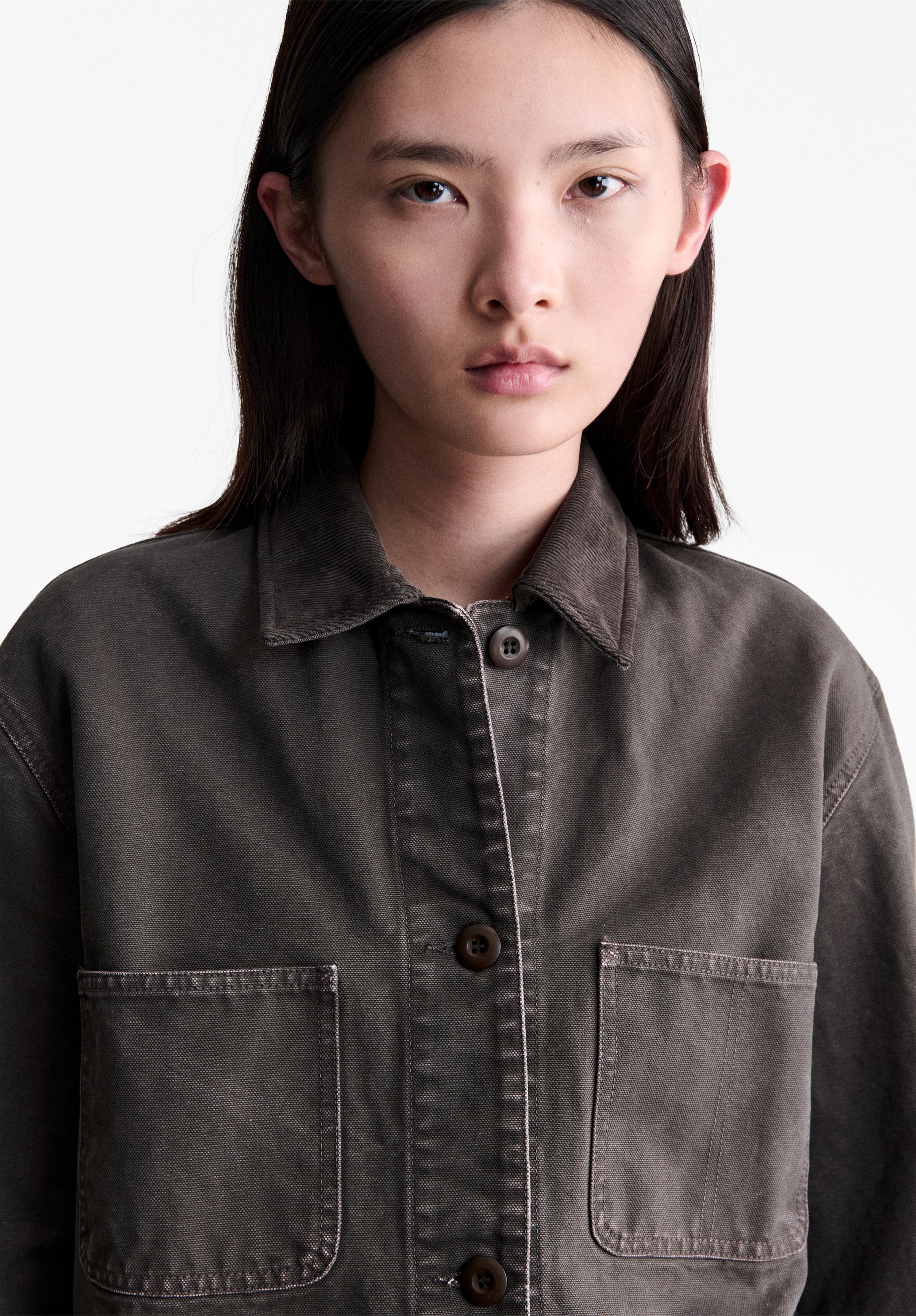 Brown canvas workwear jacket