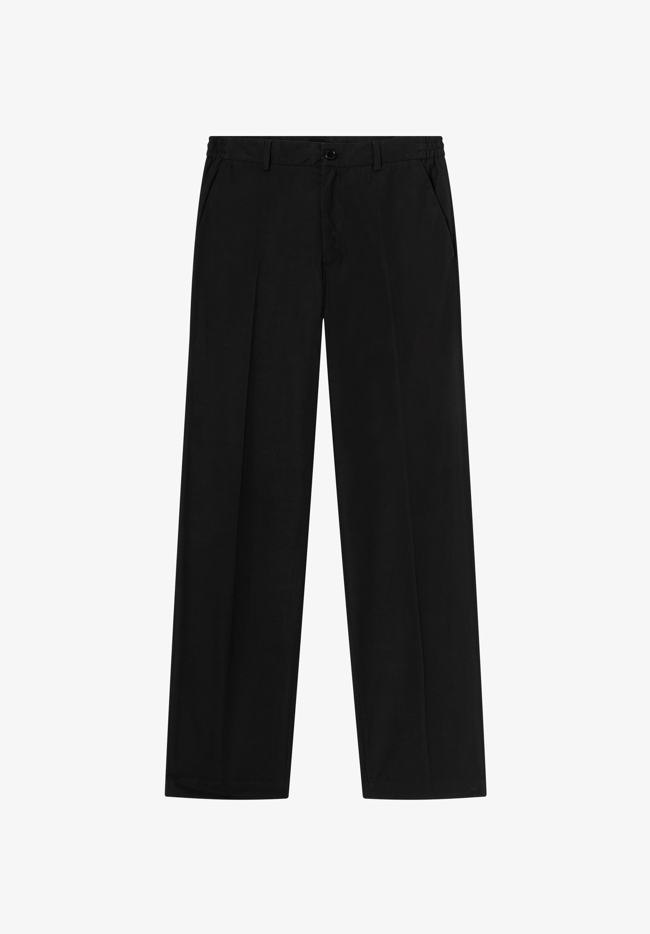 Black organic cotton trousers - 0