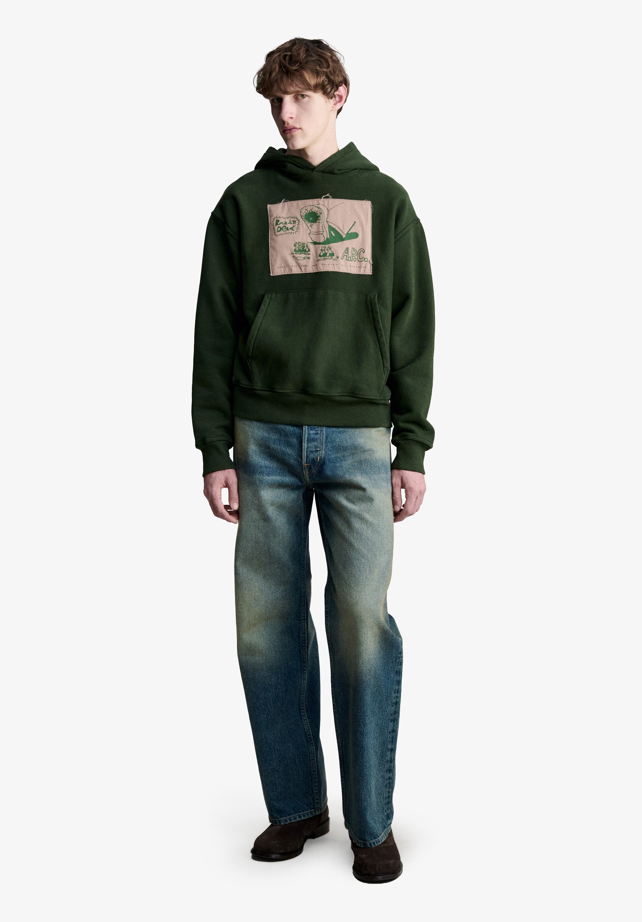 A.P.C. x Brain Dead Stomp hoodie - 1