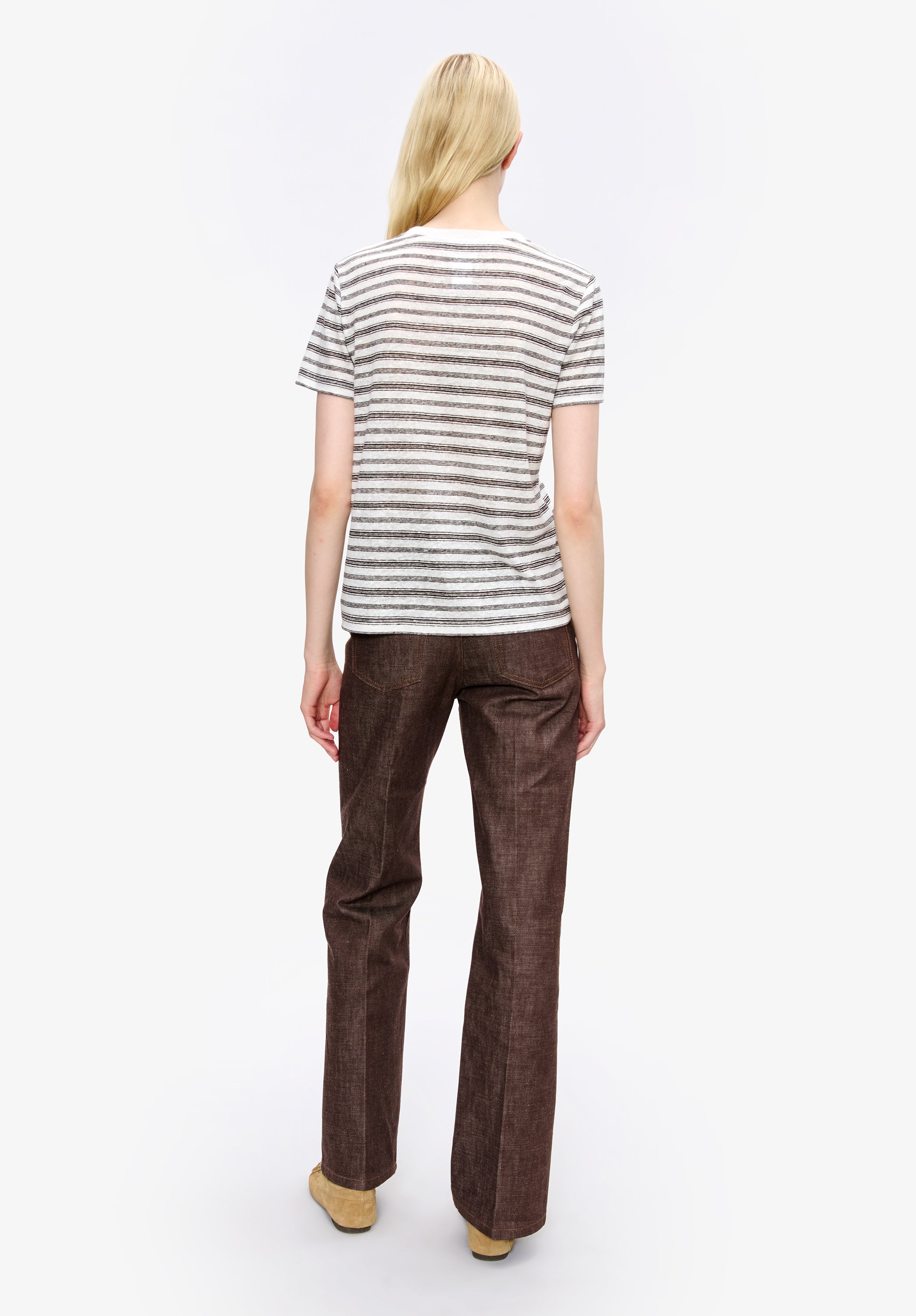 Striped linen T-shirt - 3