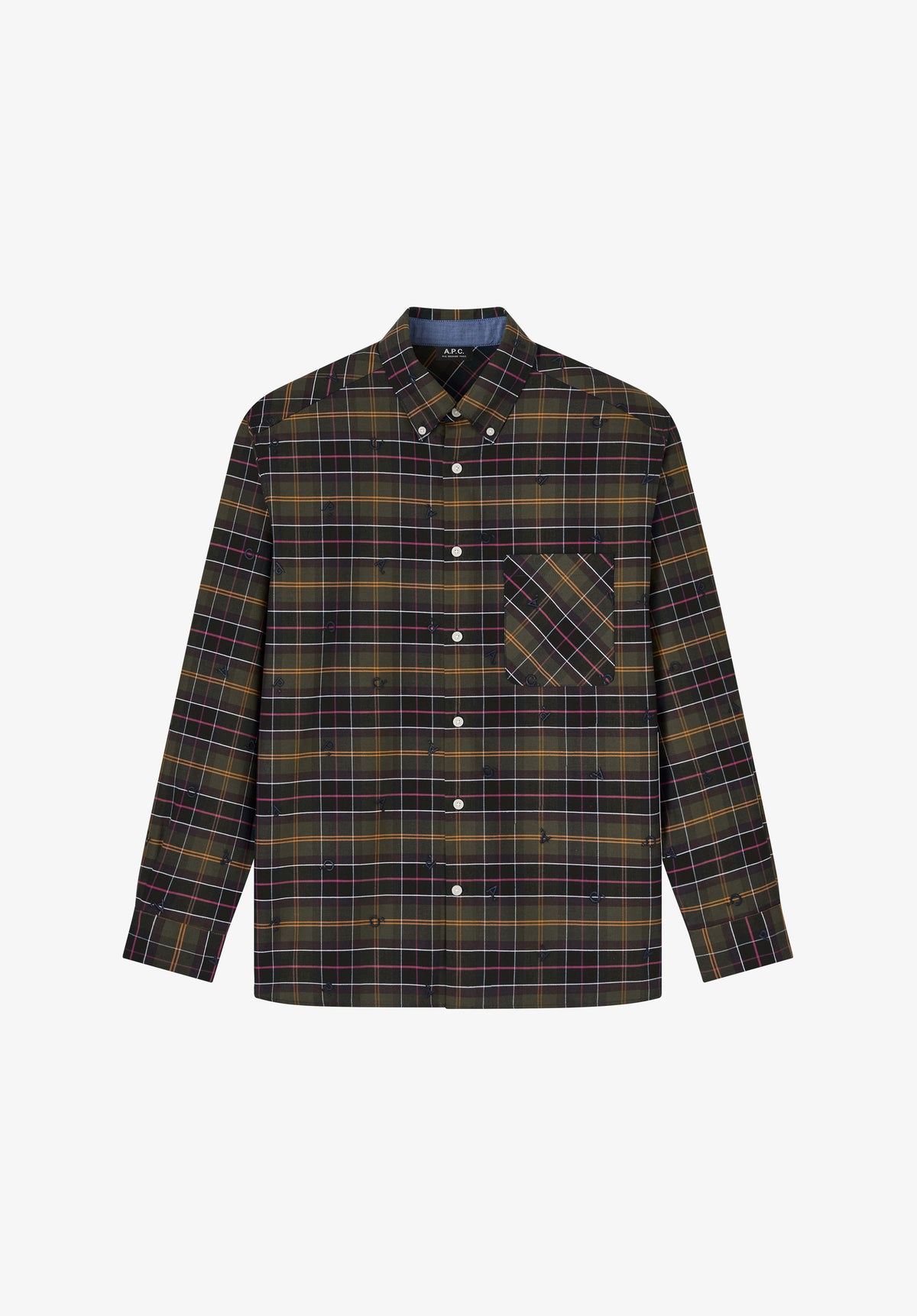 Monogram Tartan Shirt A.P.C Barbour