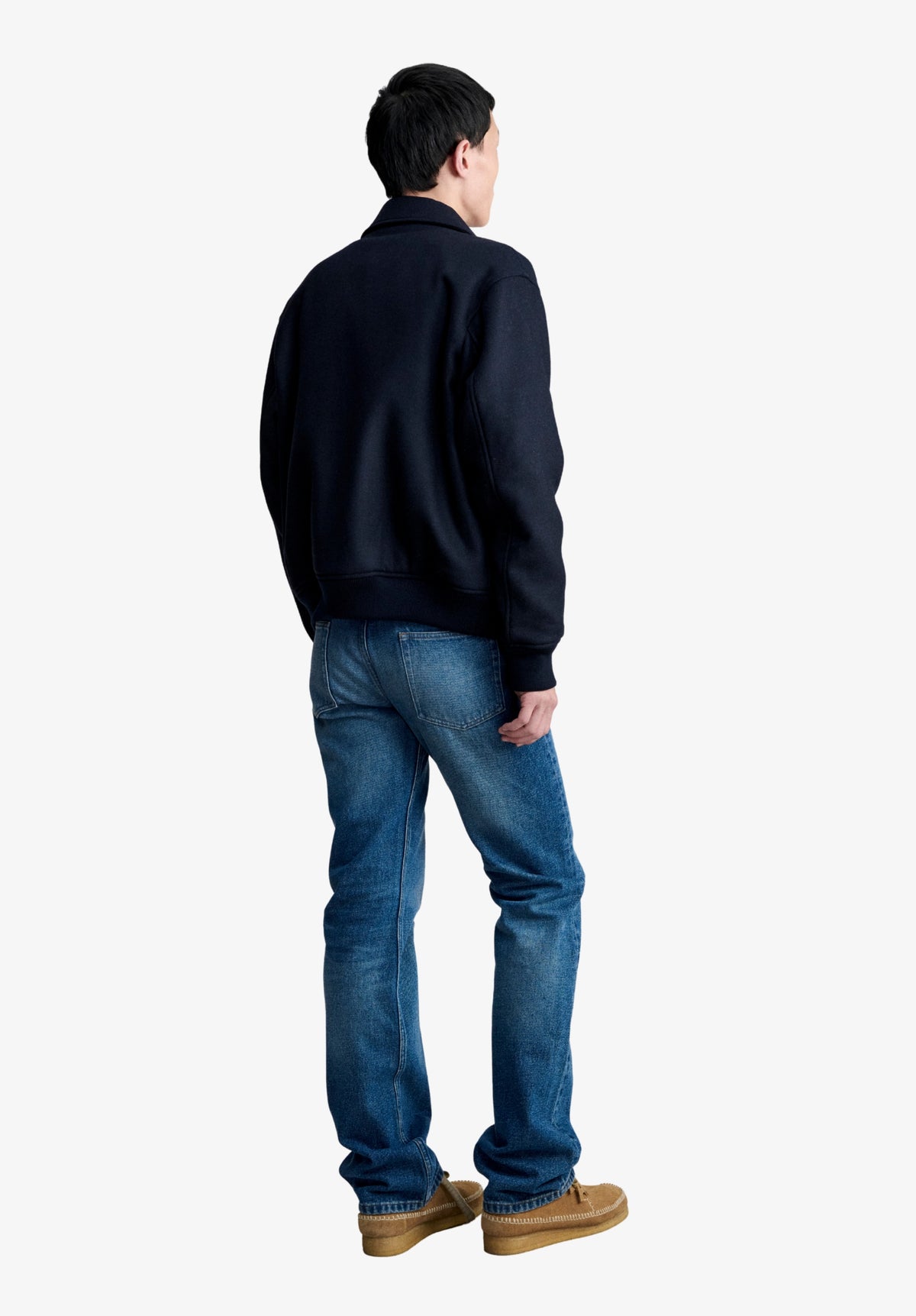 Navy blue wool jacket