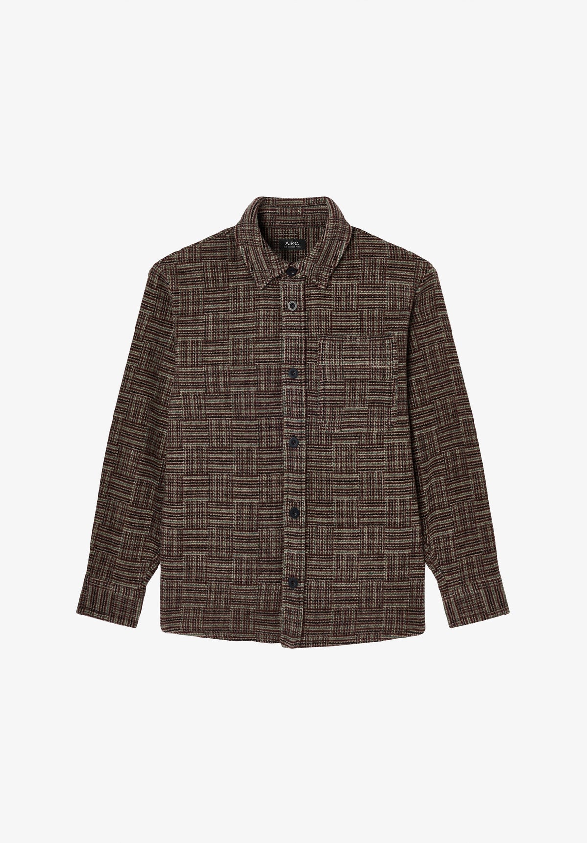 Thick burgundy overshirt