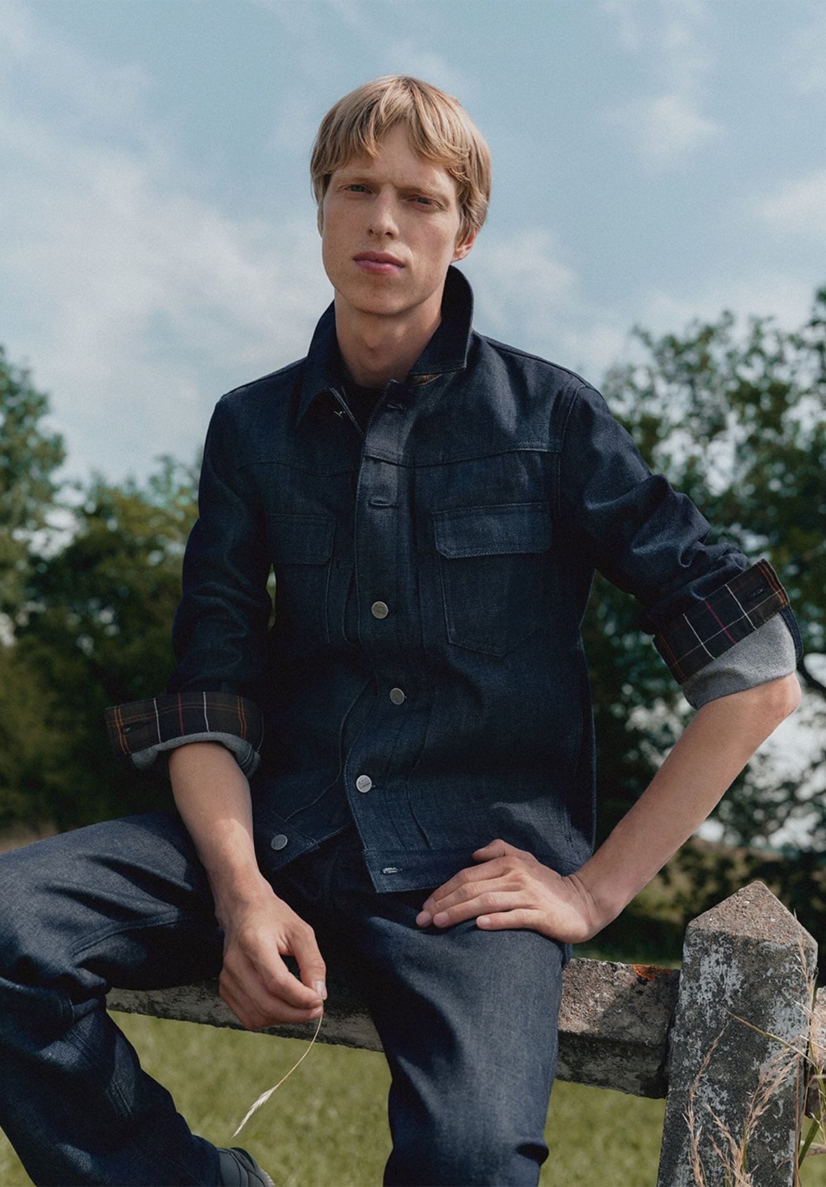 Denim Trucker Jacket A.P.C X Barbour