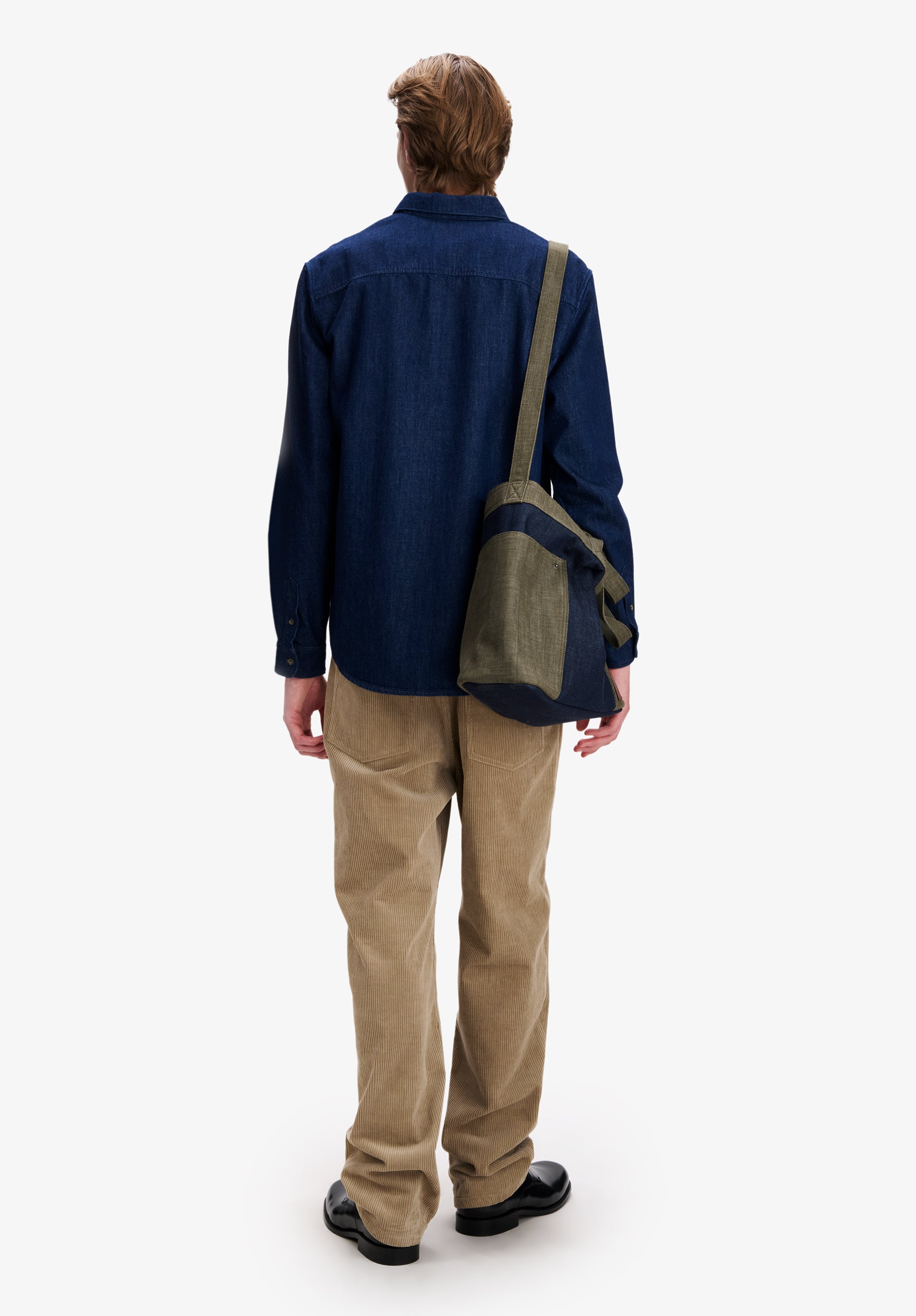 Indigo blue lightweight denim shirt - 2
