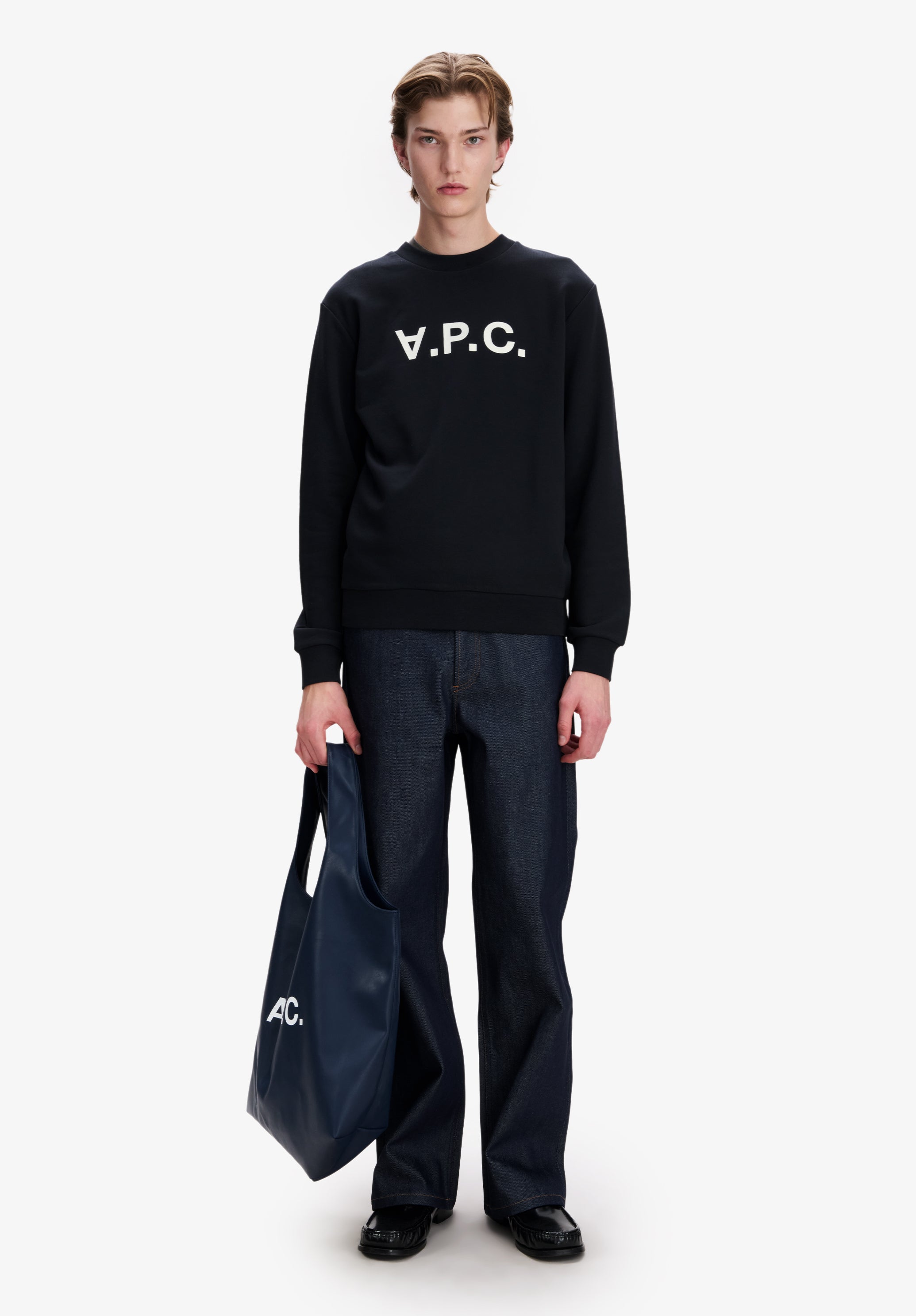 Black sweatshirt with V.P.C. logo - 1