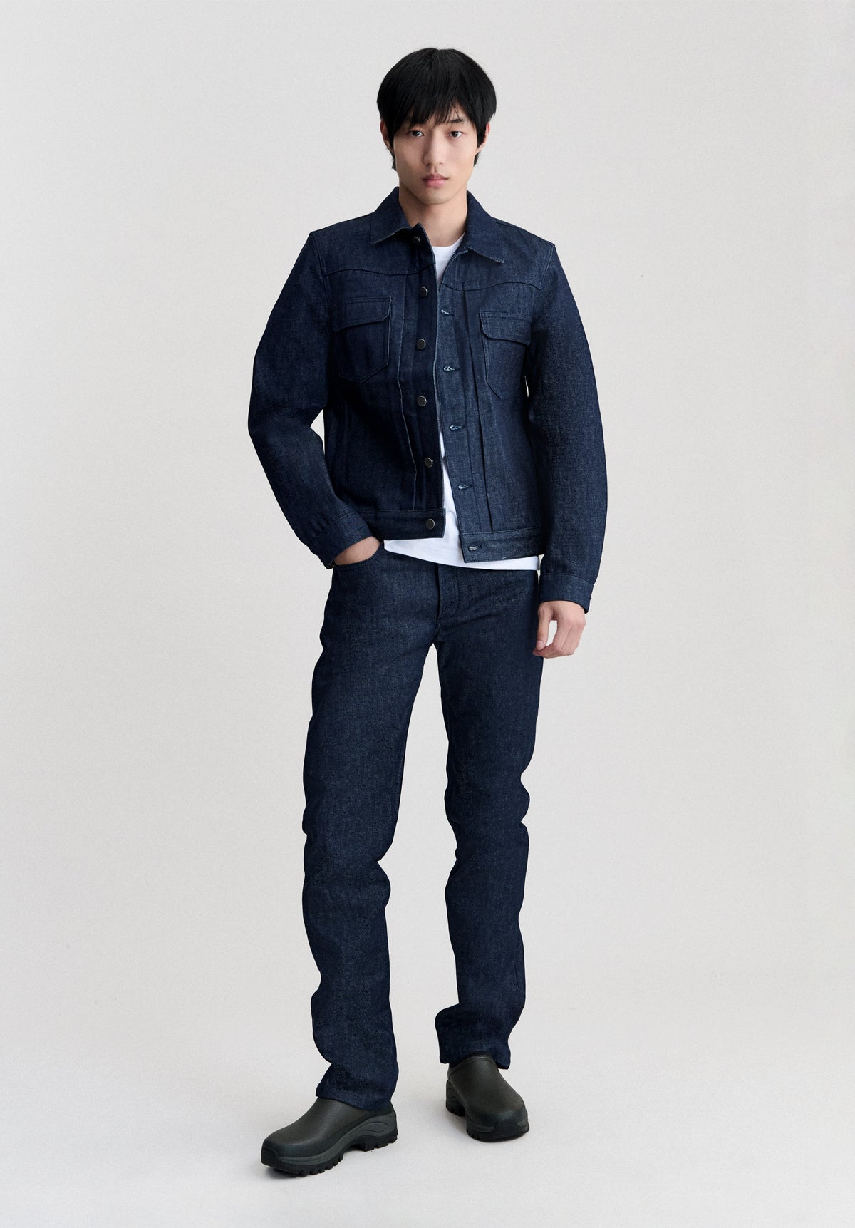 Denim Trucker Jacket A.P.C X Barbour - 1