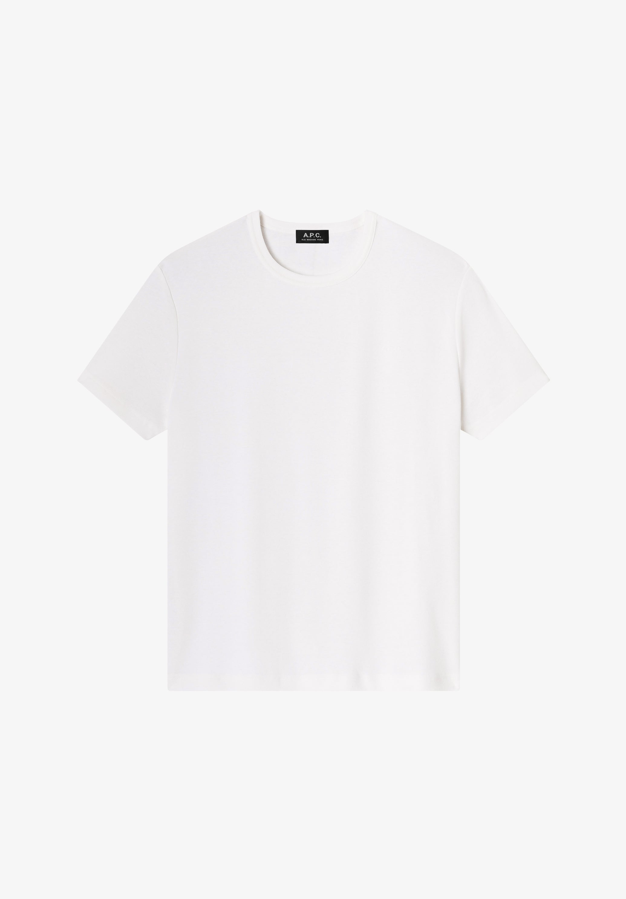 White t-shirt with A.P.C. micro-logo - 0