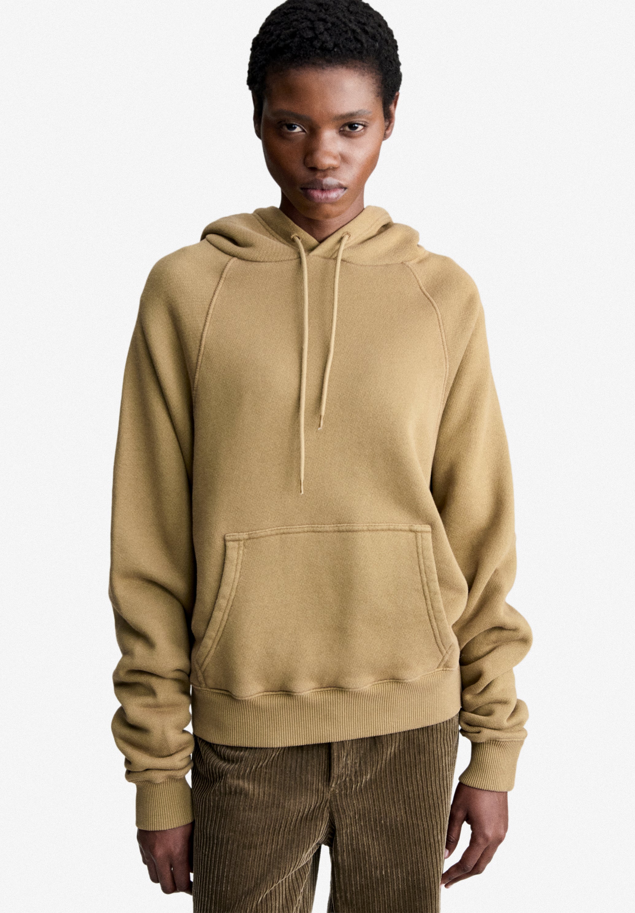 Taupe hoodie with raglan sleeves - 6