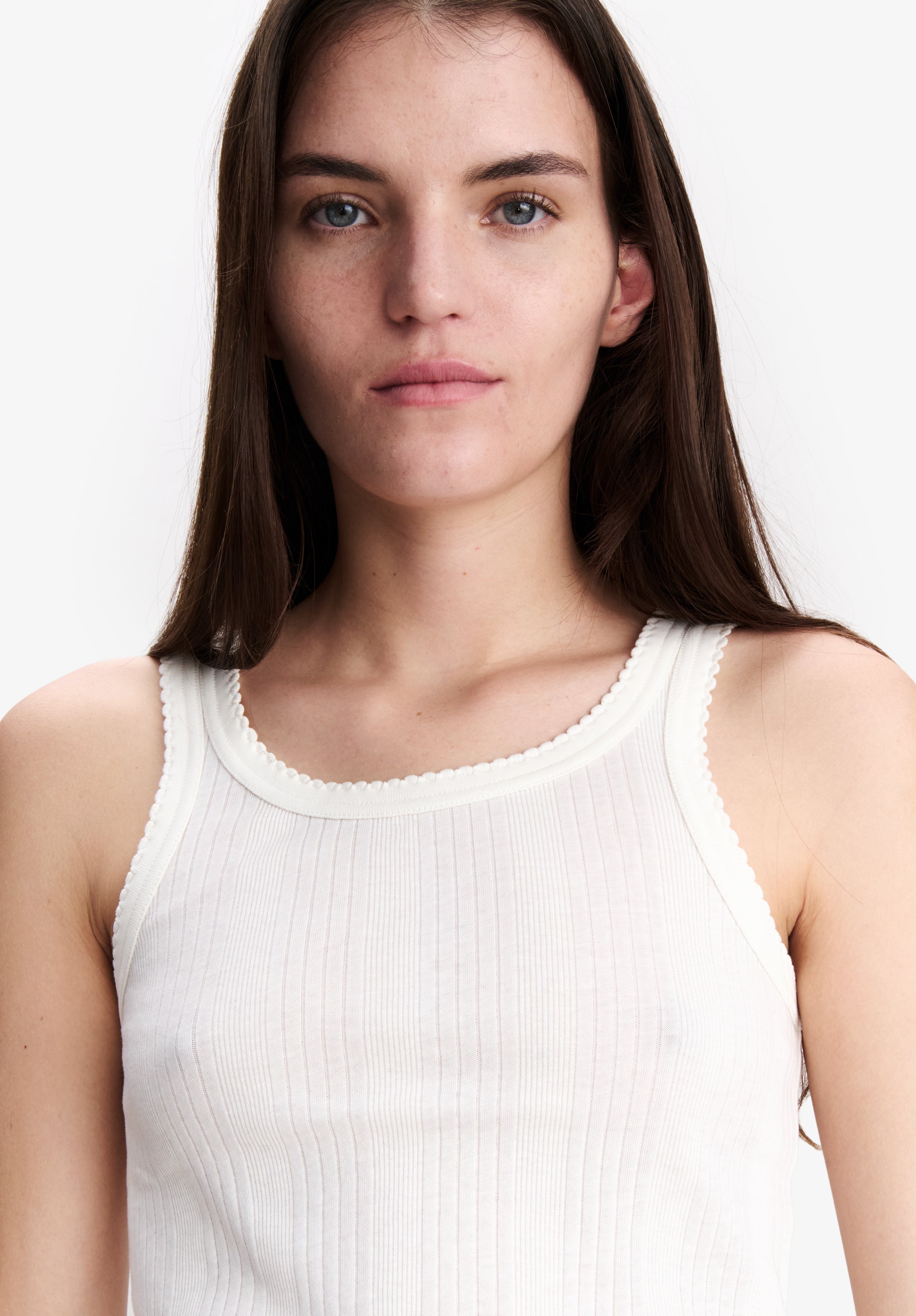 White organic cotton tank top - 3