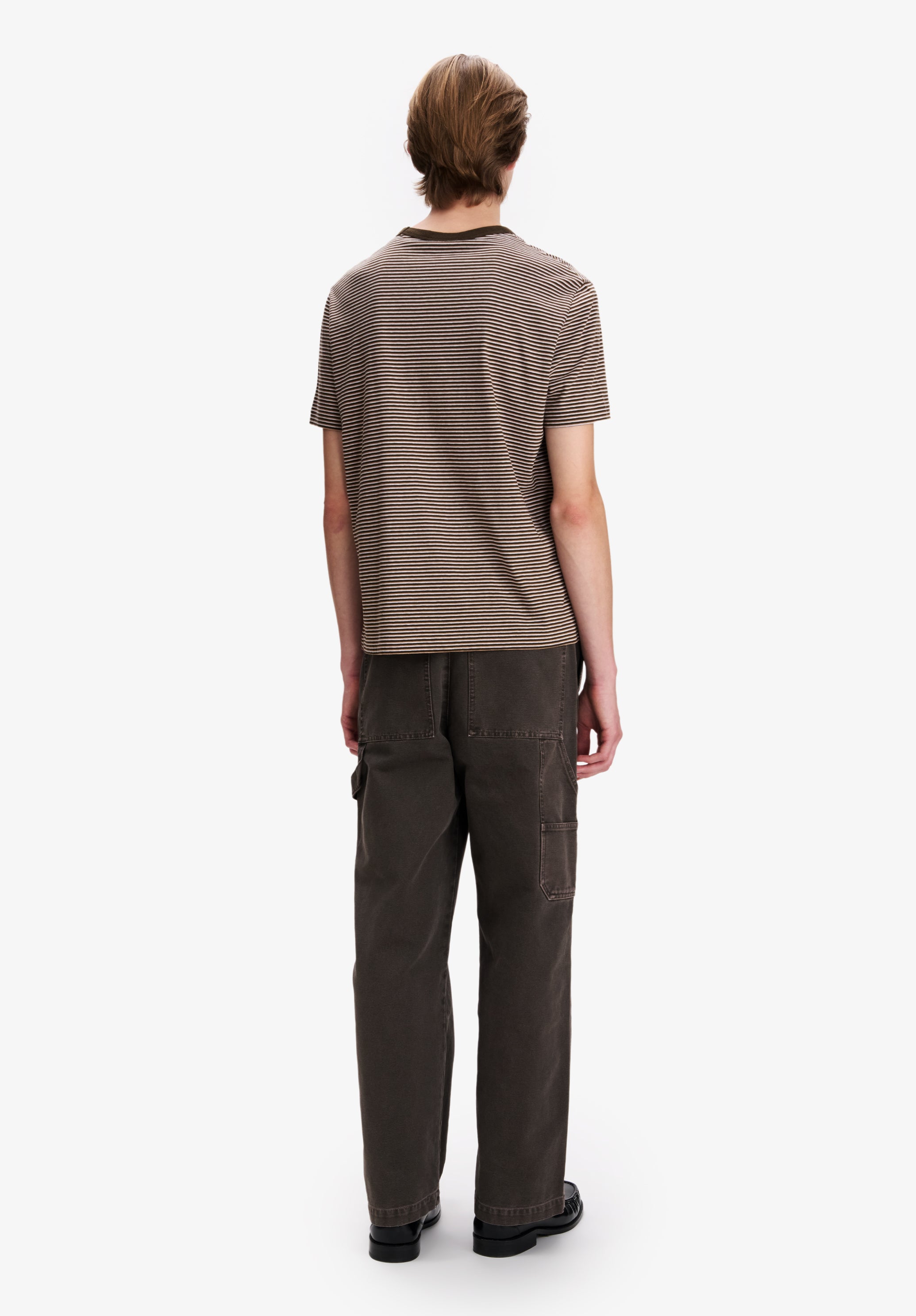 Striped brown t-shirt - 2