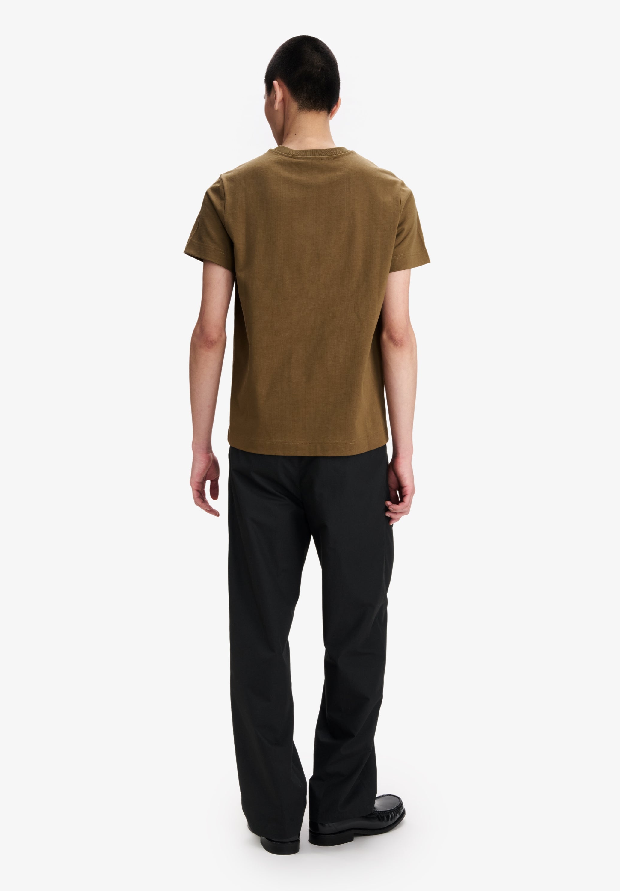 Khaki organic cotton T-shirt - 2
