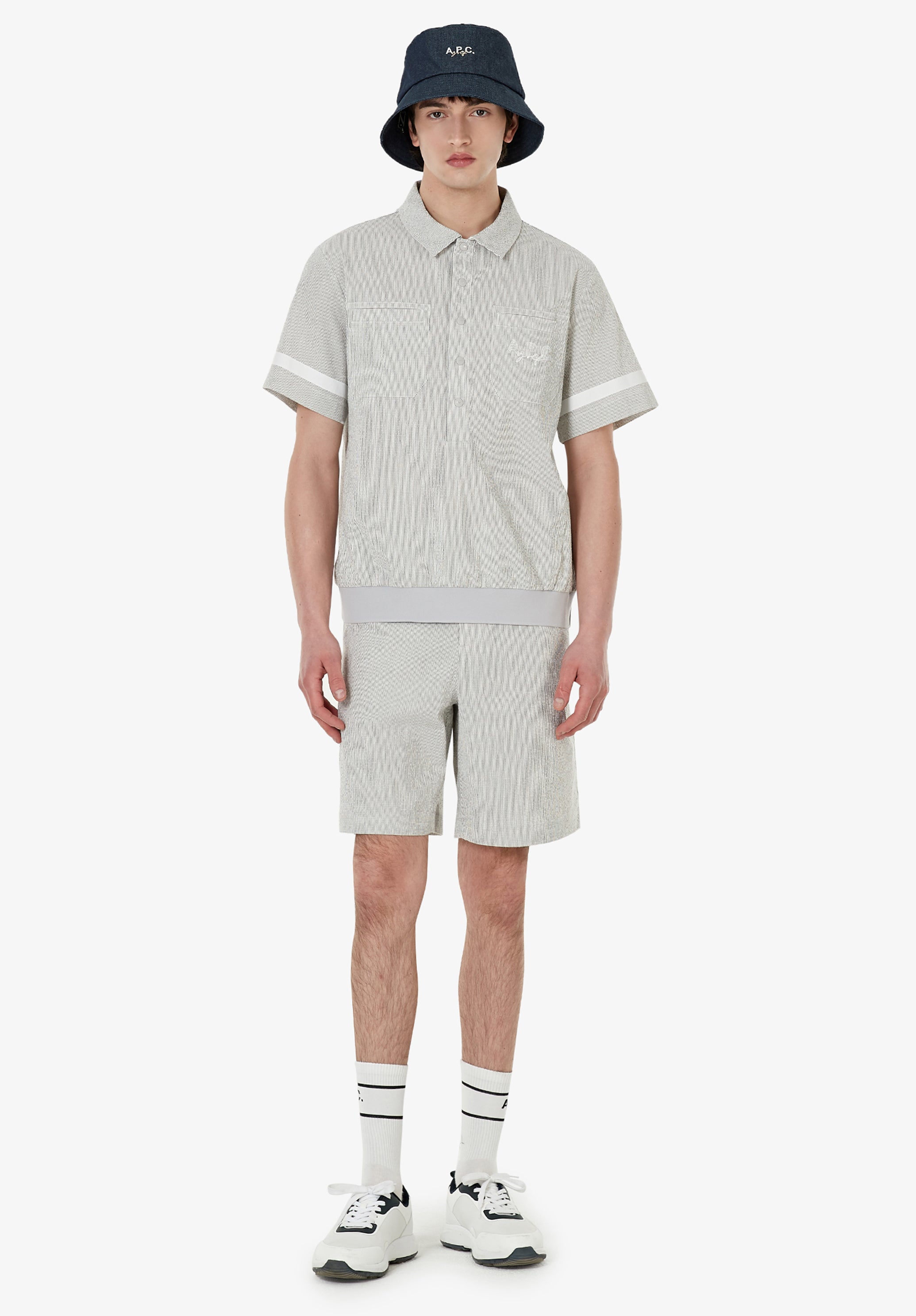 Seersucker polo A.P.C. Golf - 8