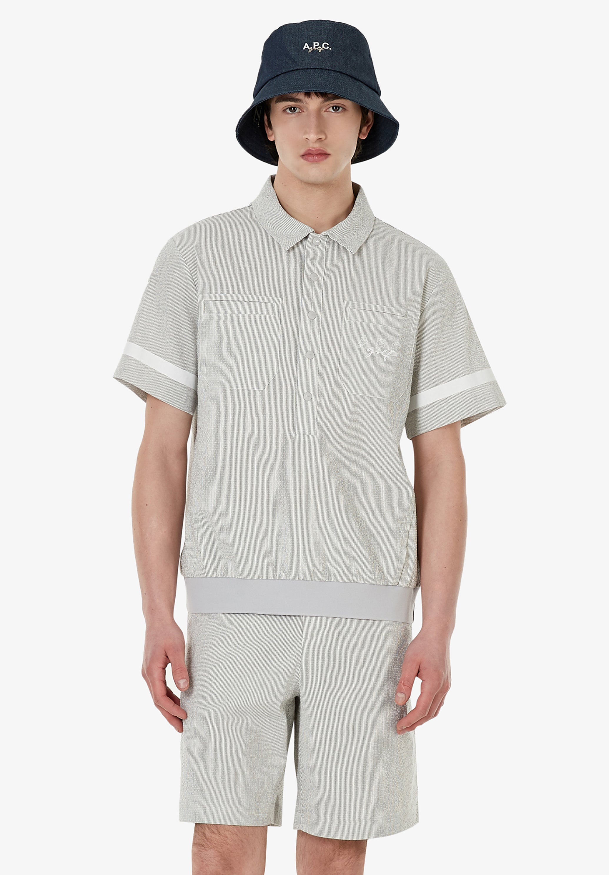 Seersucker polo A.P.C. Golf - 9