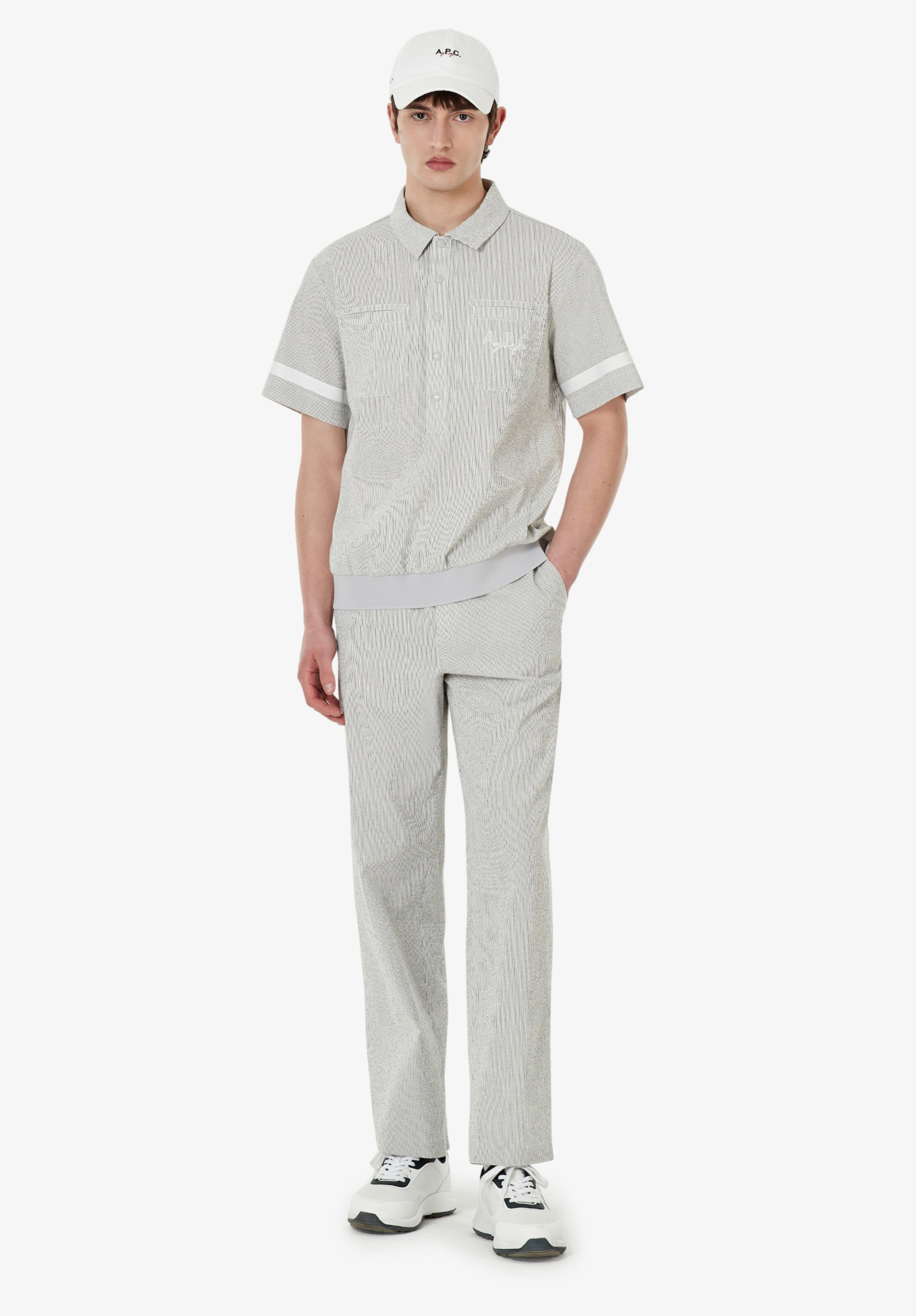 Seersucker polo A.P.C. Golf - 12