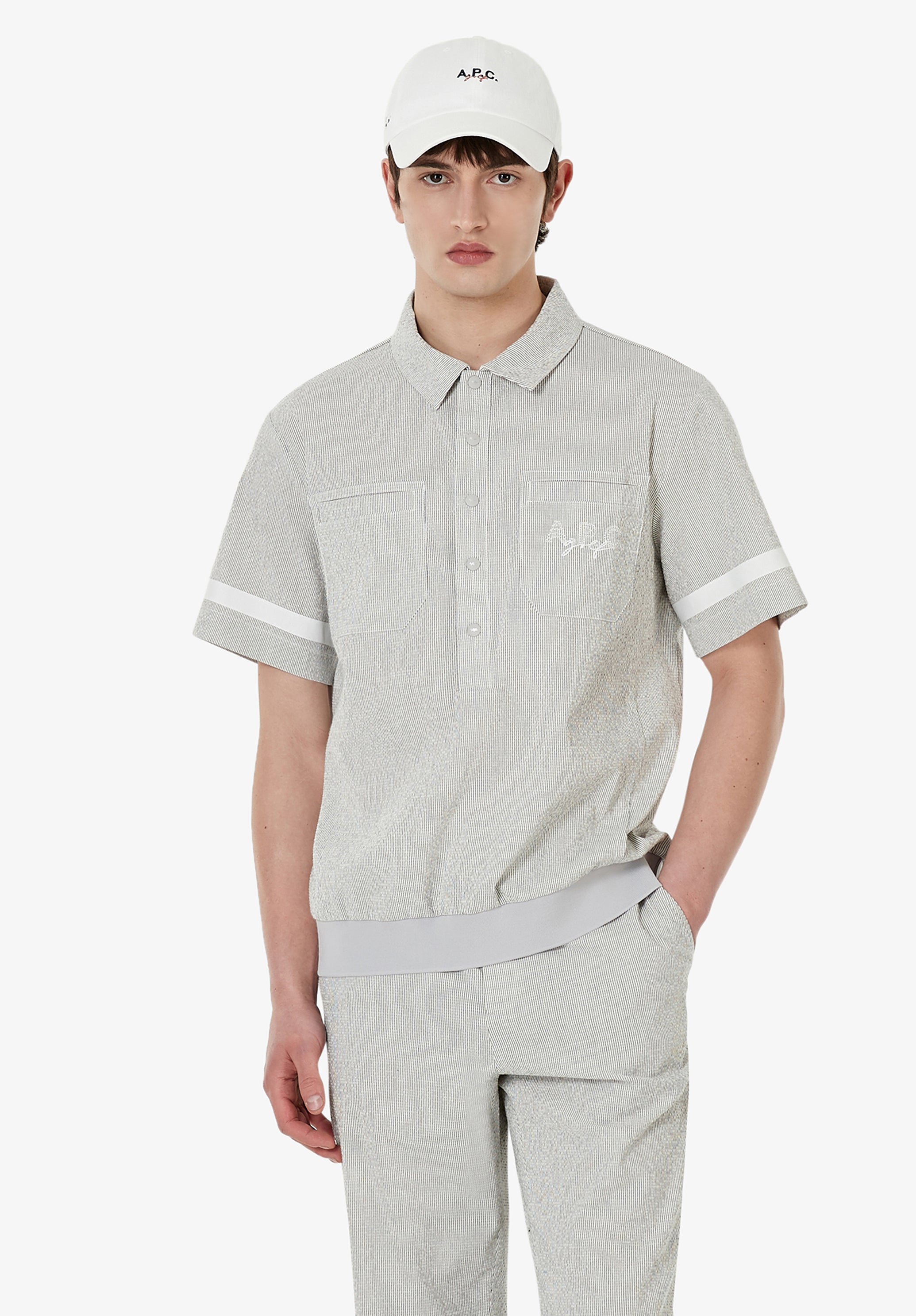 Seersucker polo A.P.C. Golf - 13