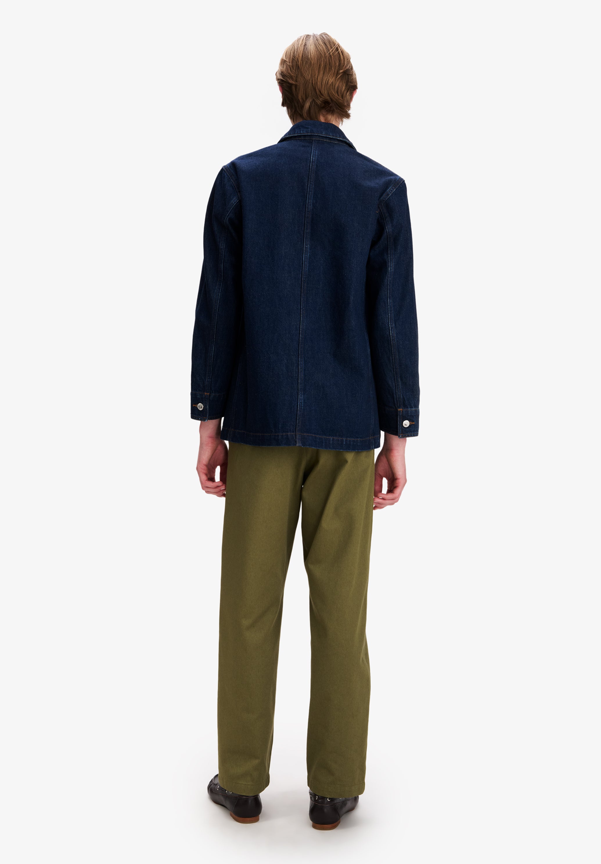Faded Japanese denim workwear jacket - 2