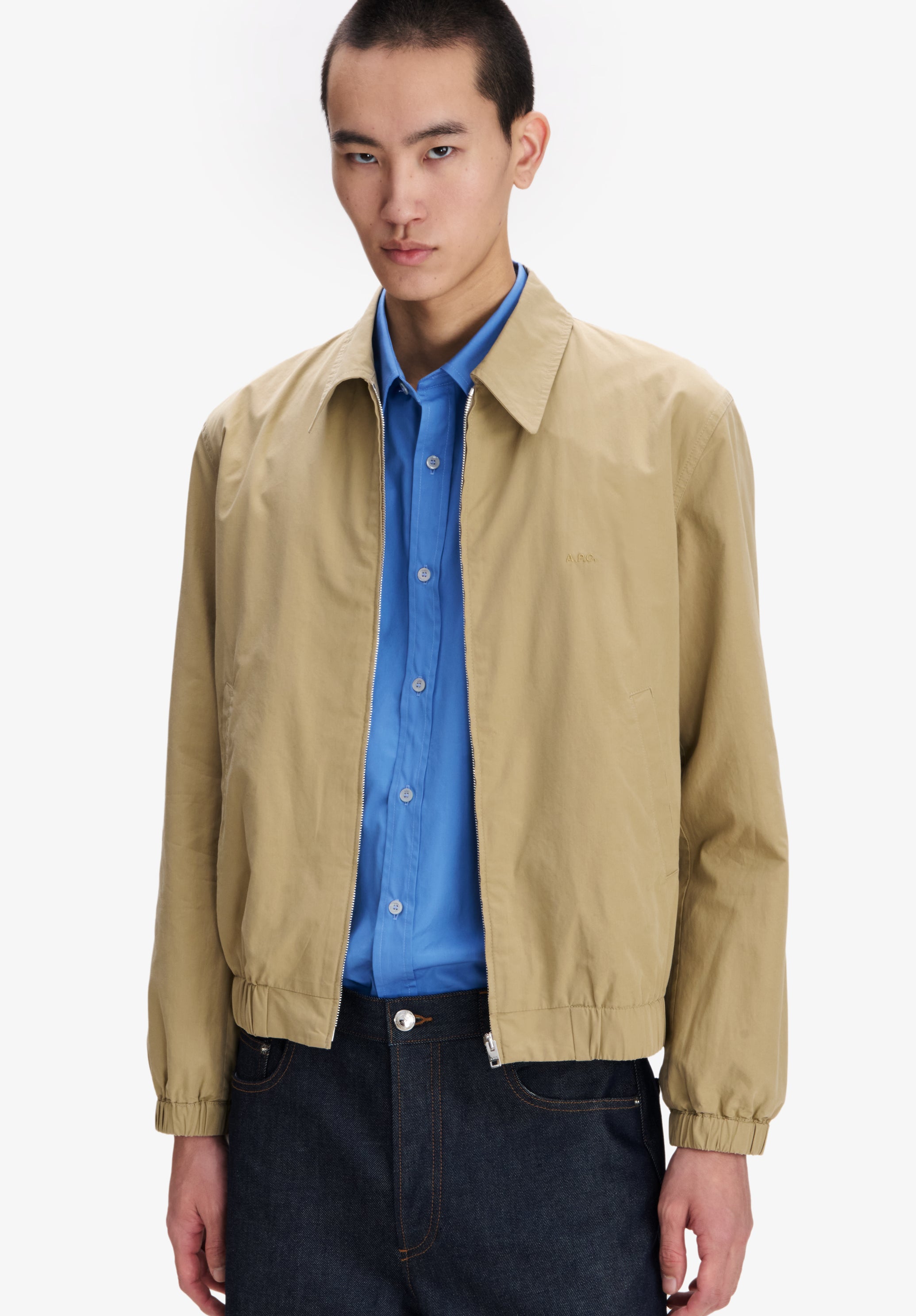 Lightweight beige cotton jacket - 4