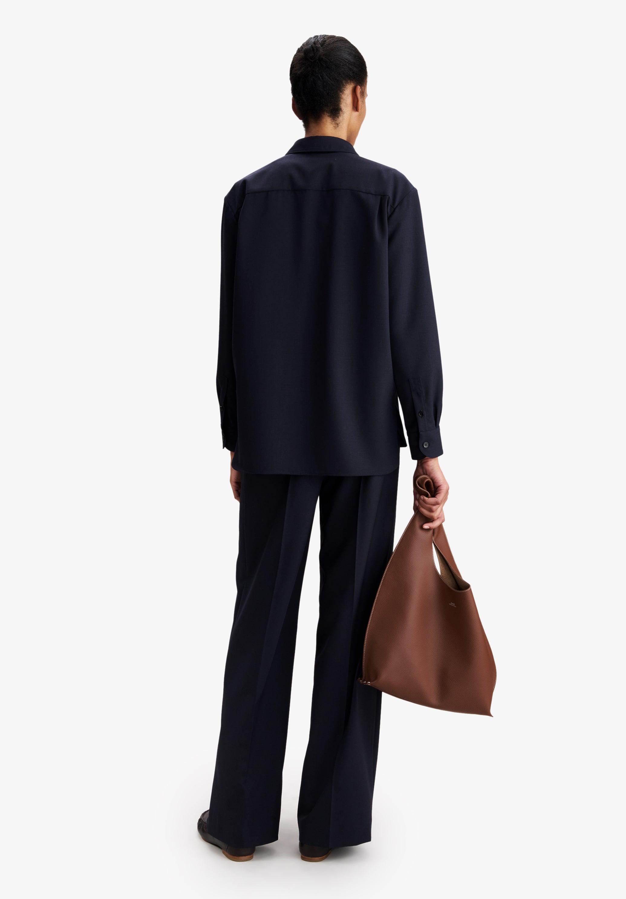 Elegant navy blue overshirt - 2