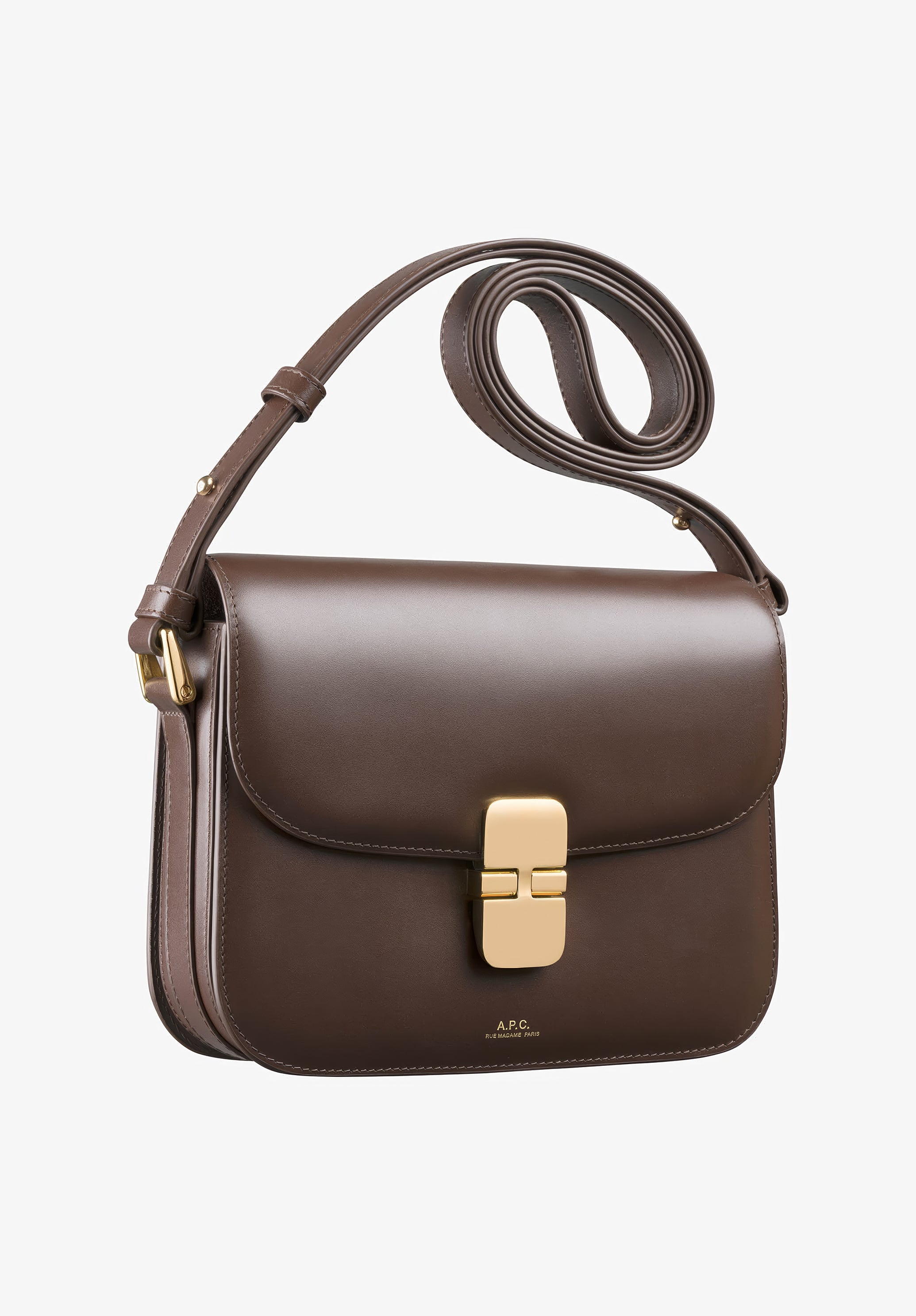 ★A.P.C.★ Small Grace Crossbody Brown PXBMWF61413CAD PXBMWF Grace small bag - Smooth leather - A.P.C. Accessories