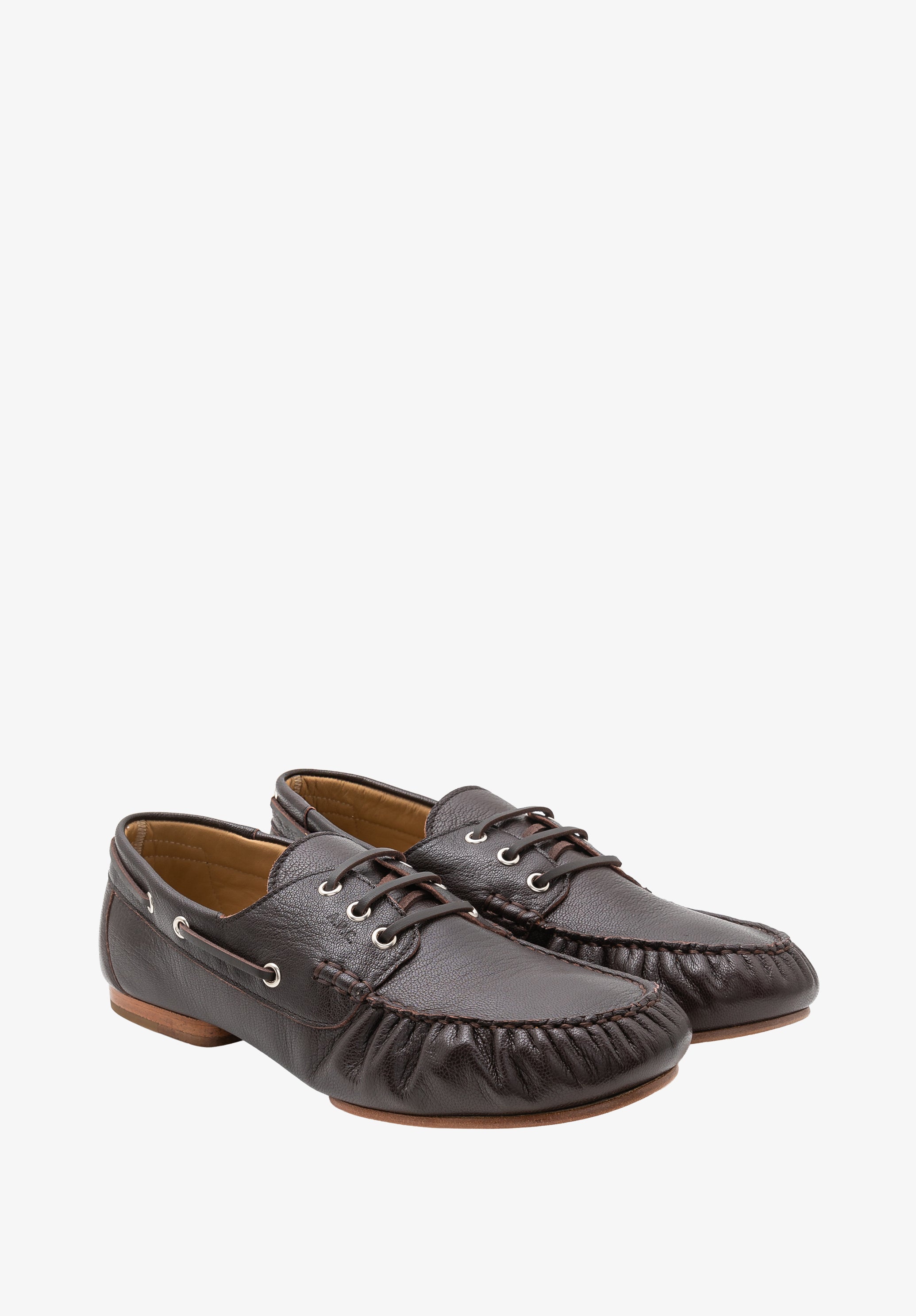 Leather boat shoes - 2
