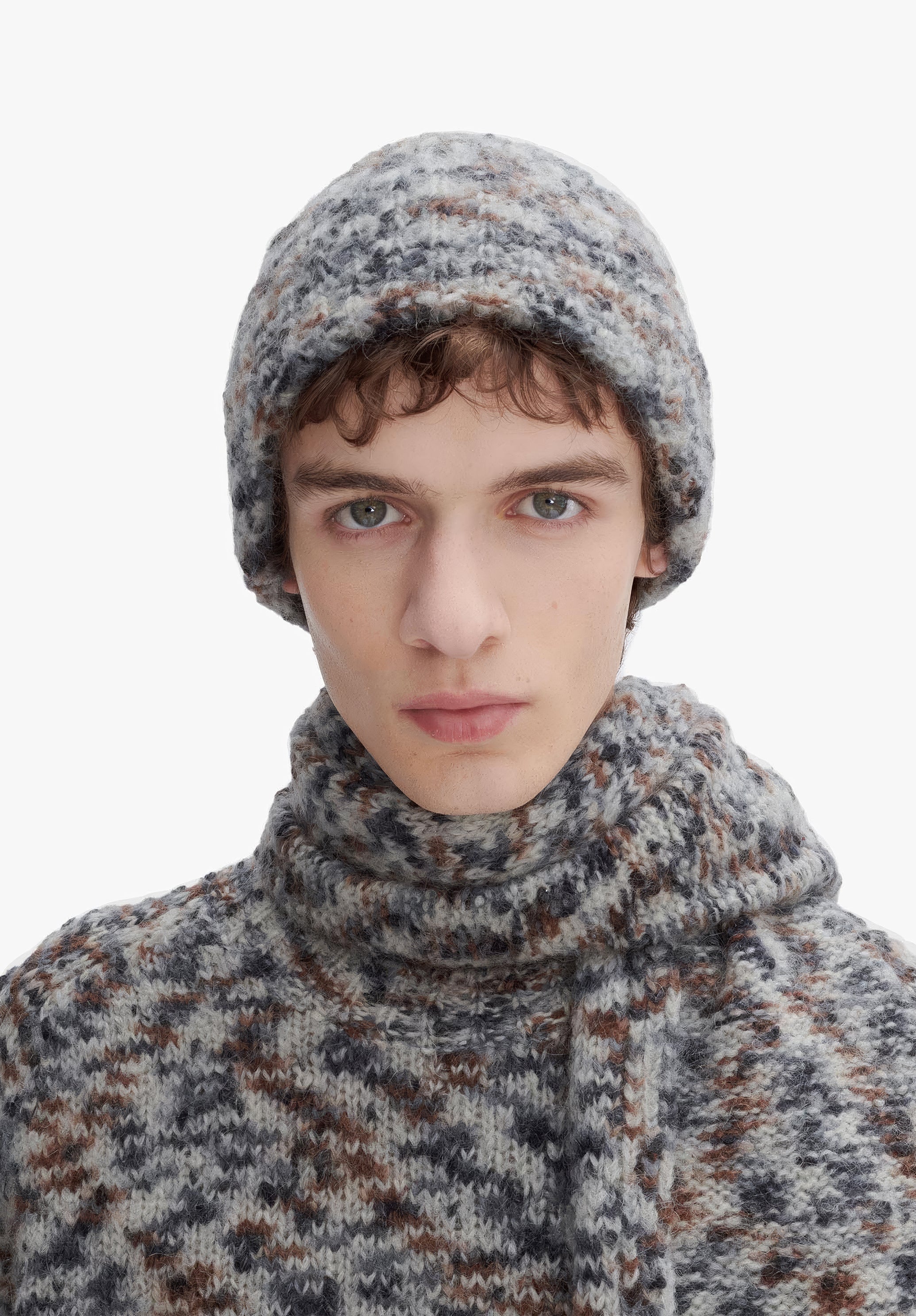 Happy knit cap - 1