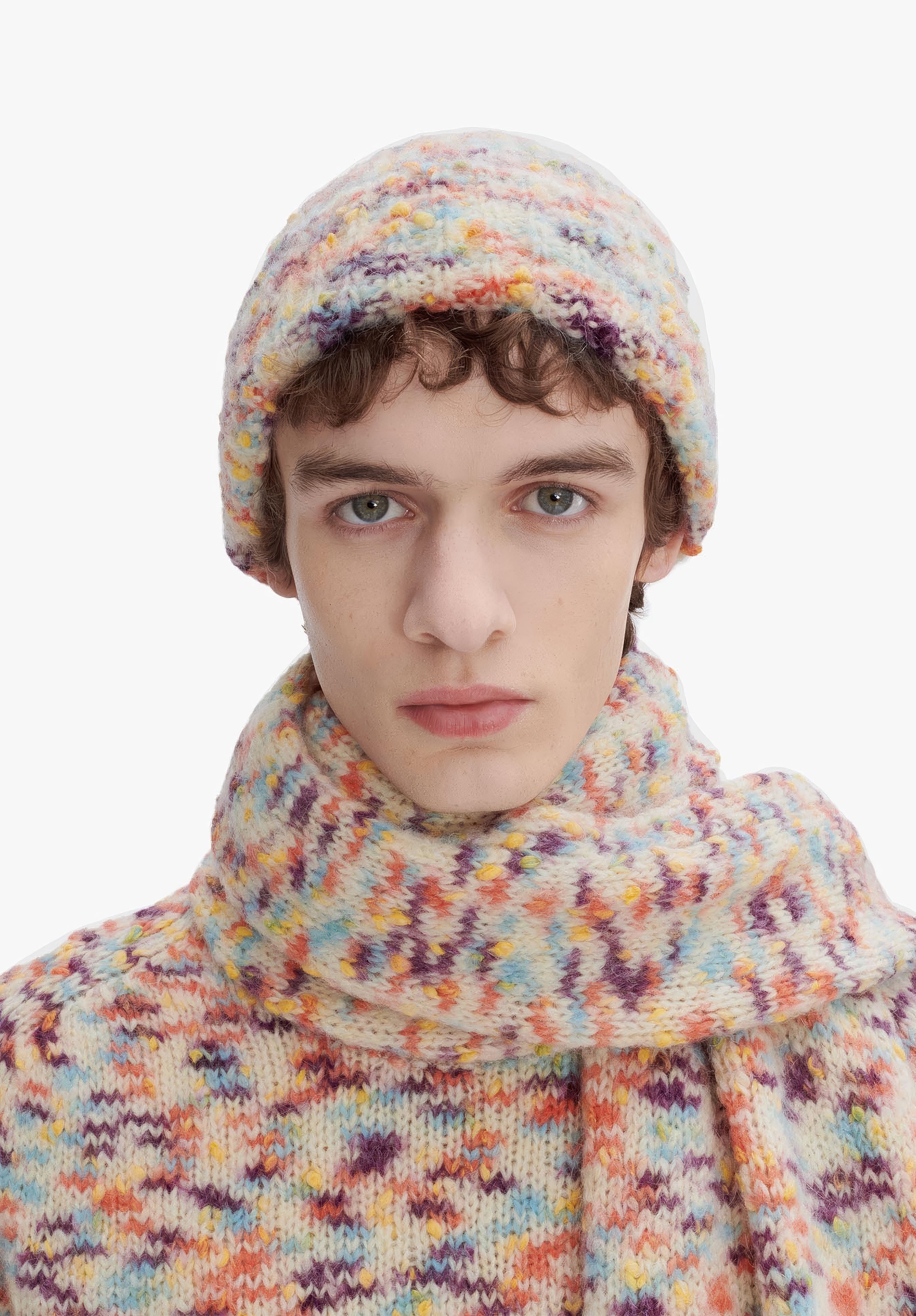 Happy knit cap - 1